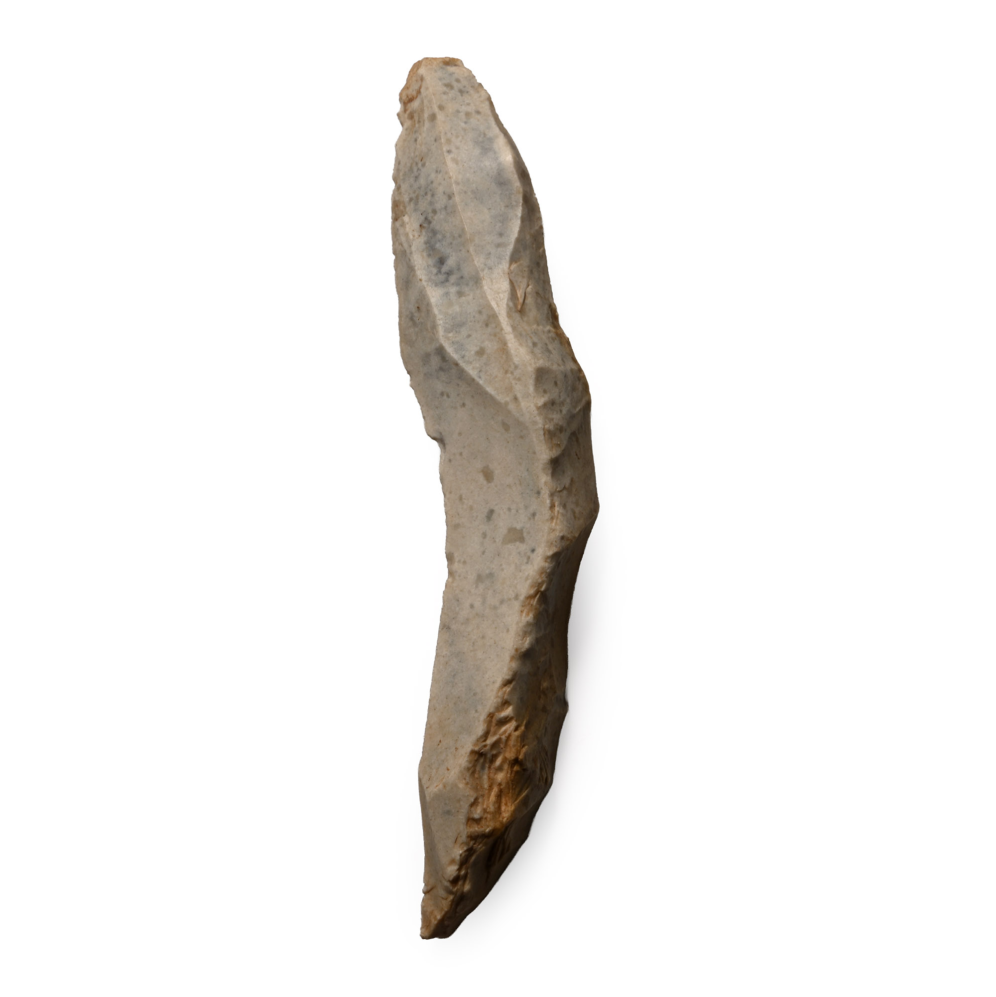 French Stone Age Knapped Flint Long Crested Blade Scraper