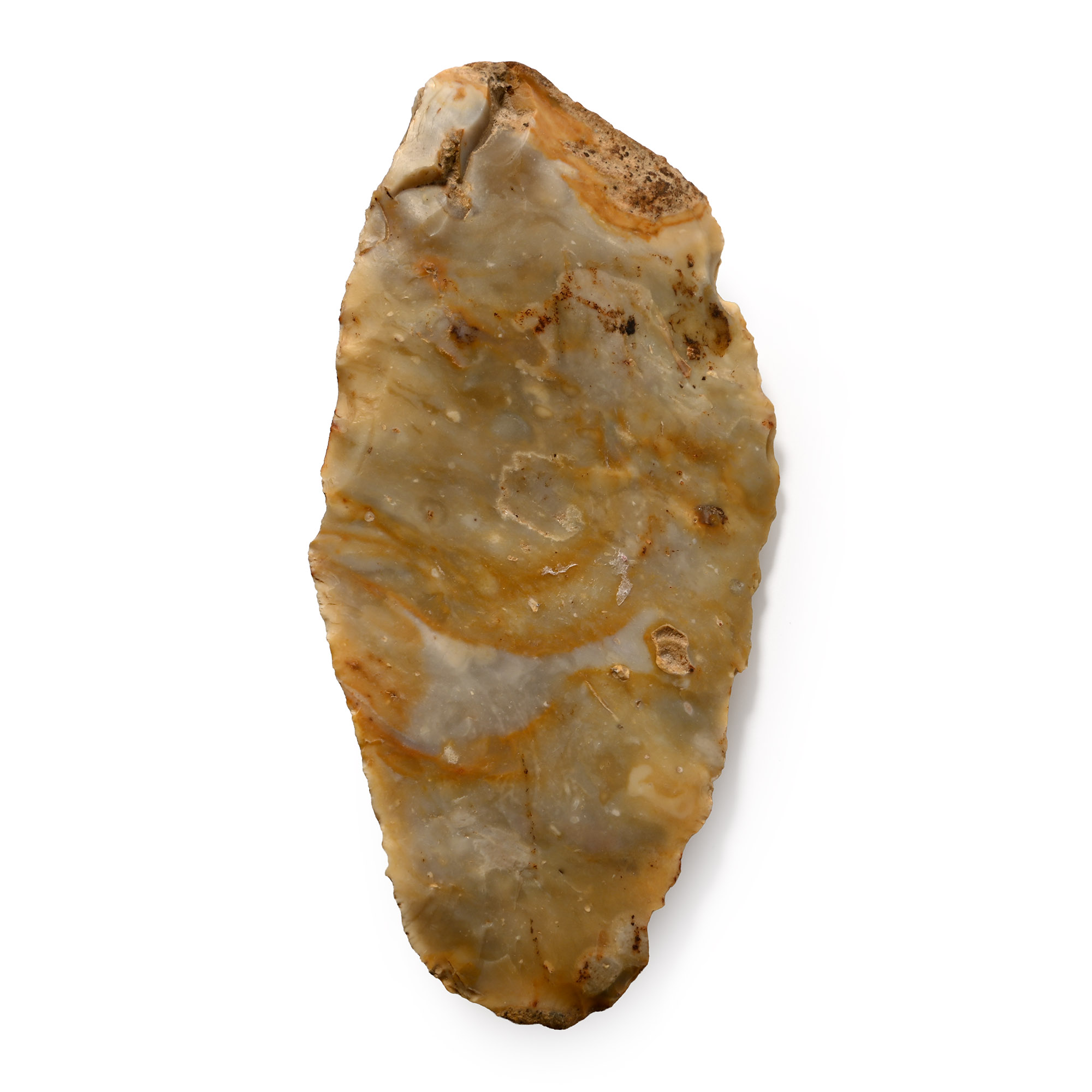 French Stone Age Mousterian Knapped Fint Knife