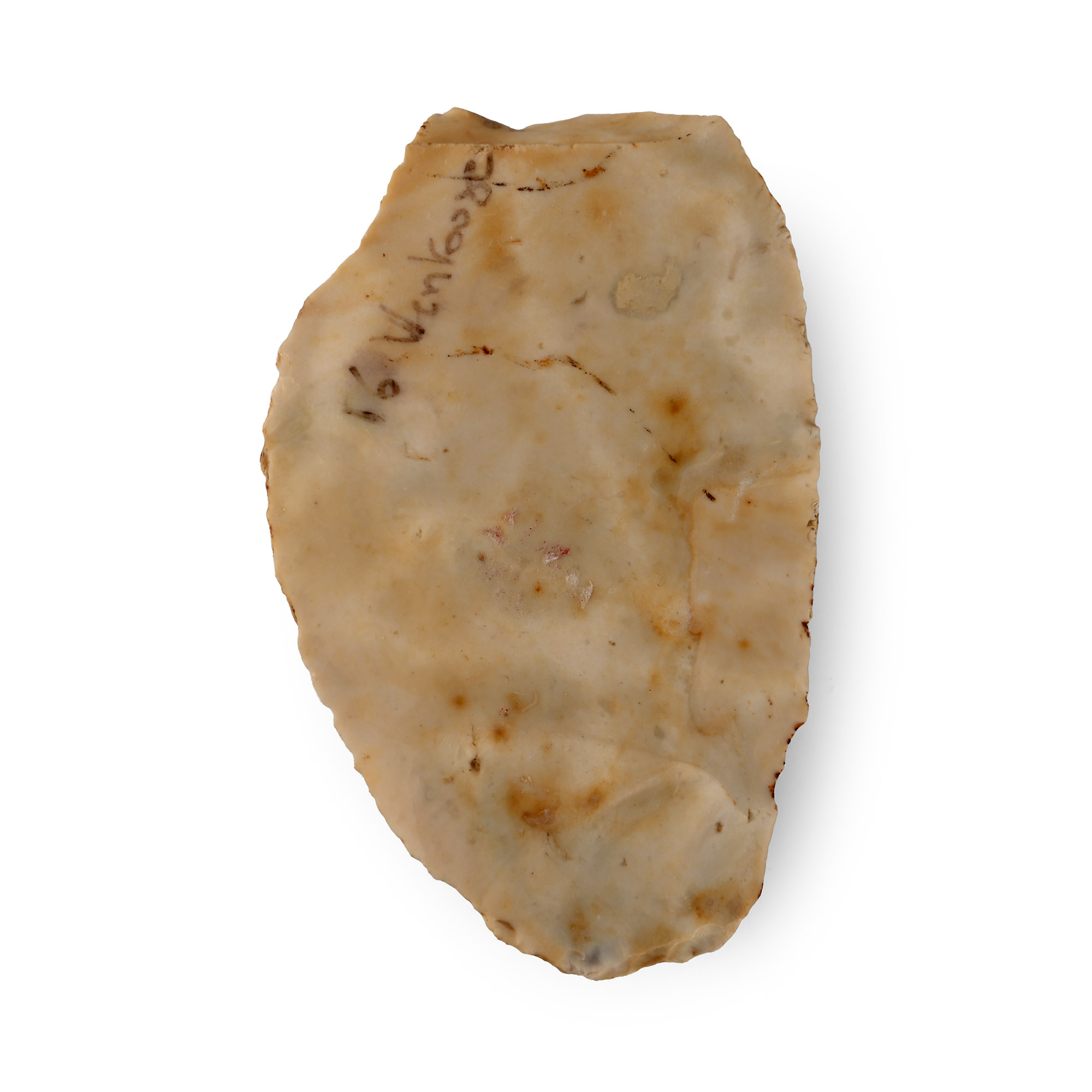 French Stone Age Mousterian Knapped Flint Knife