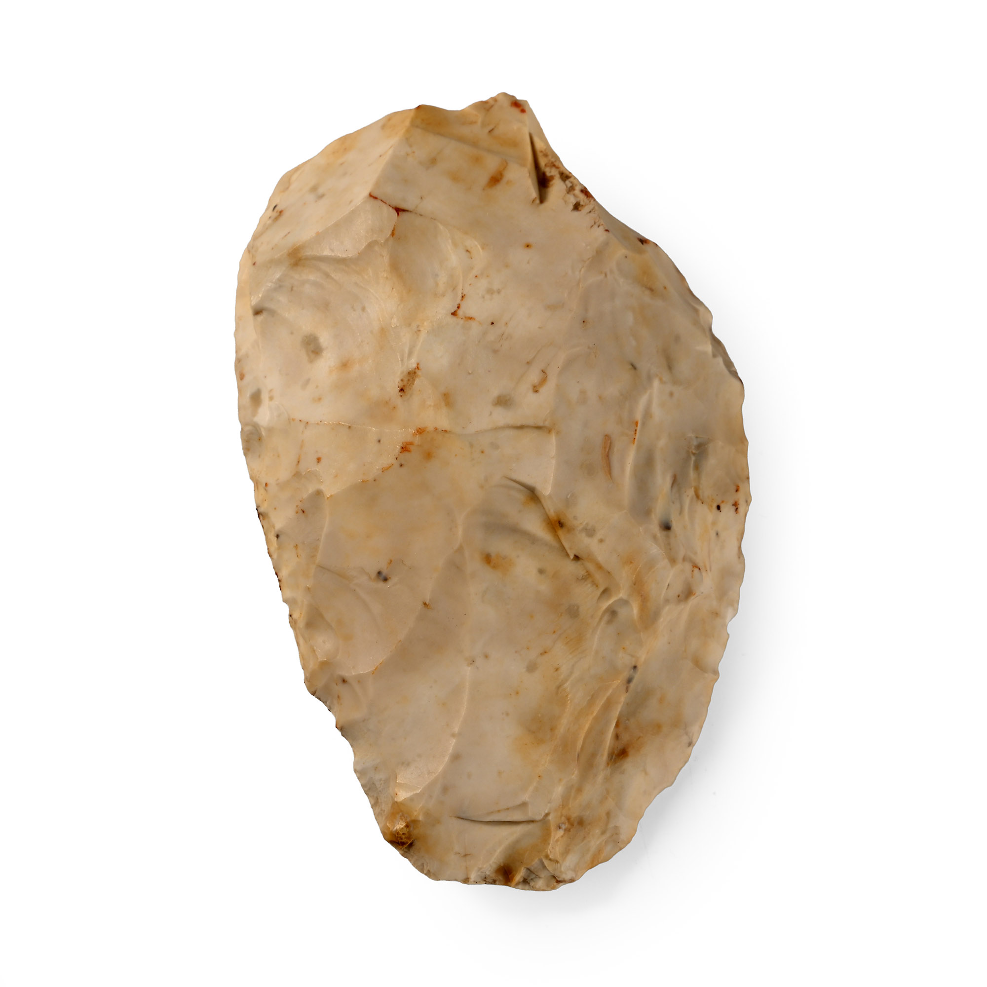French Stone Age Mousterian Knapped Flint Knife