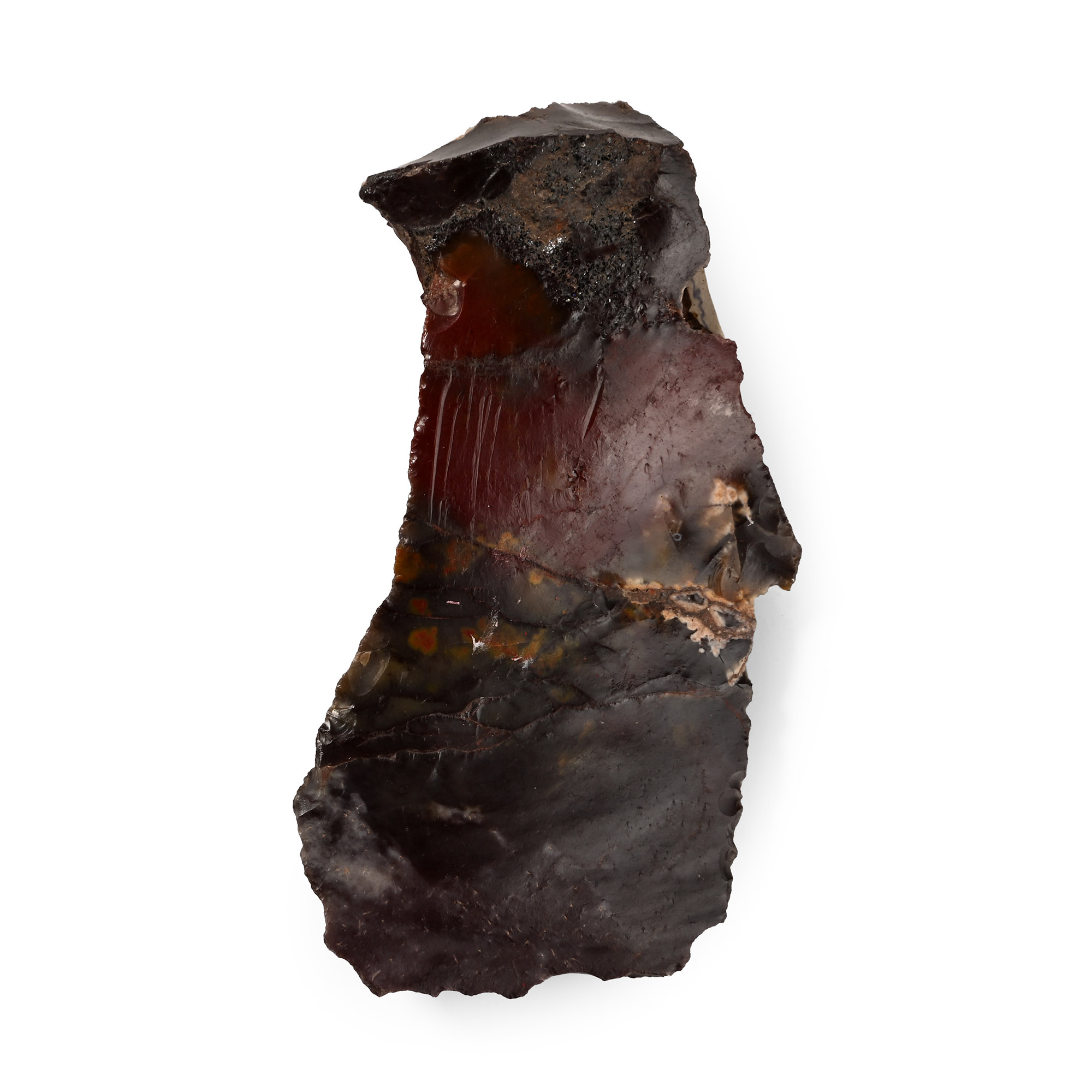 French Stone Age Fontmaure Jasper Neanderthal Knapped Flint Blade