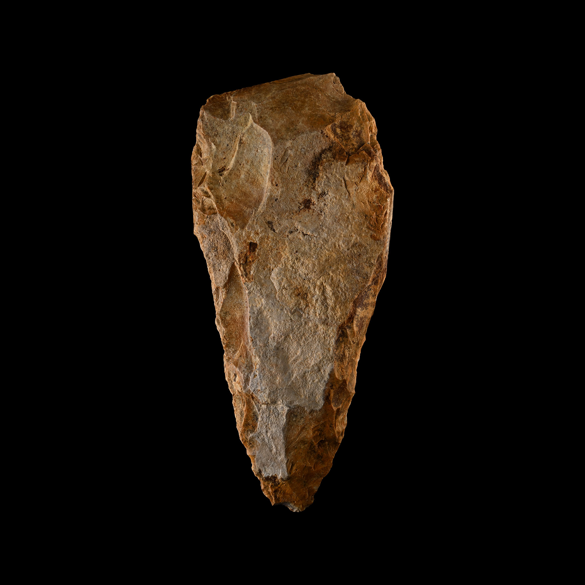 Giant French Stone Age 12 Inch Acheulean Knapped Handaxe