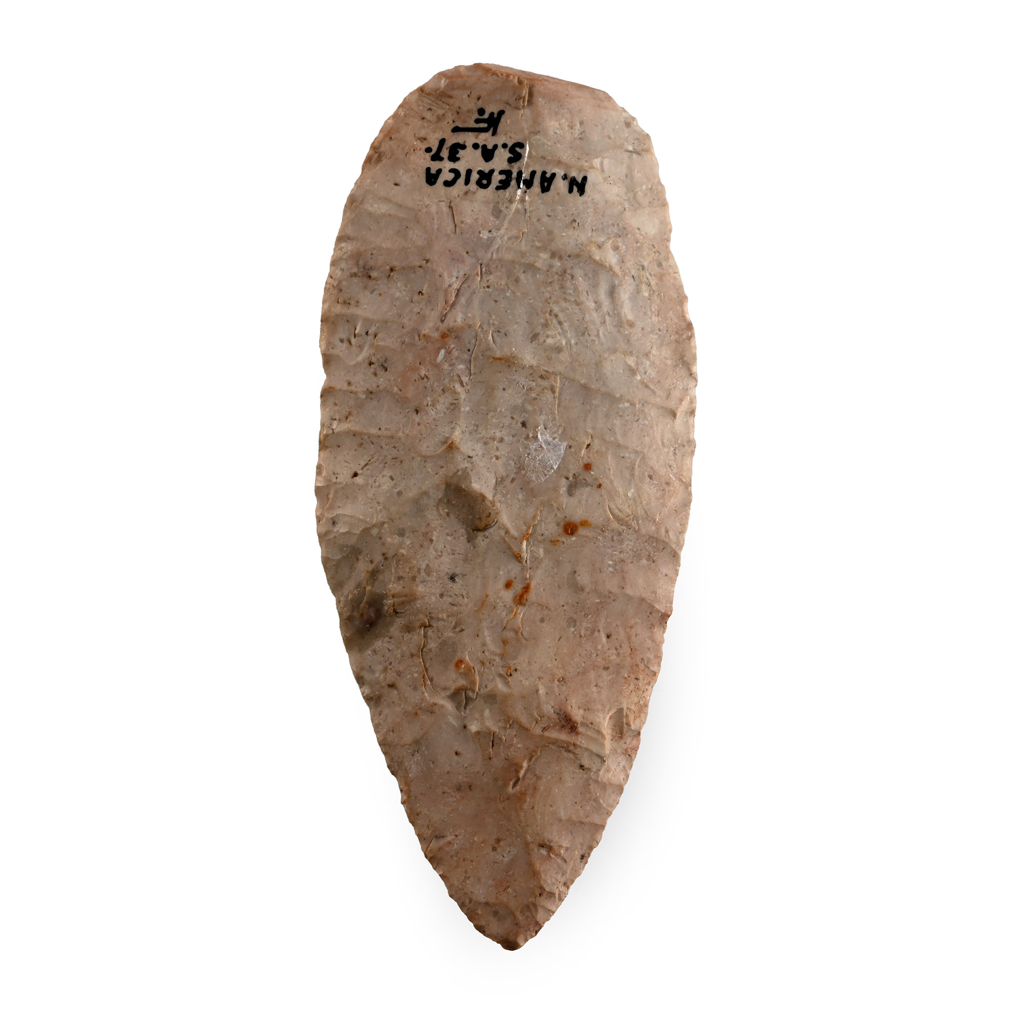 North American Stone Age Knapped Bifacial Knife