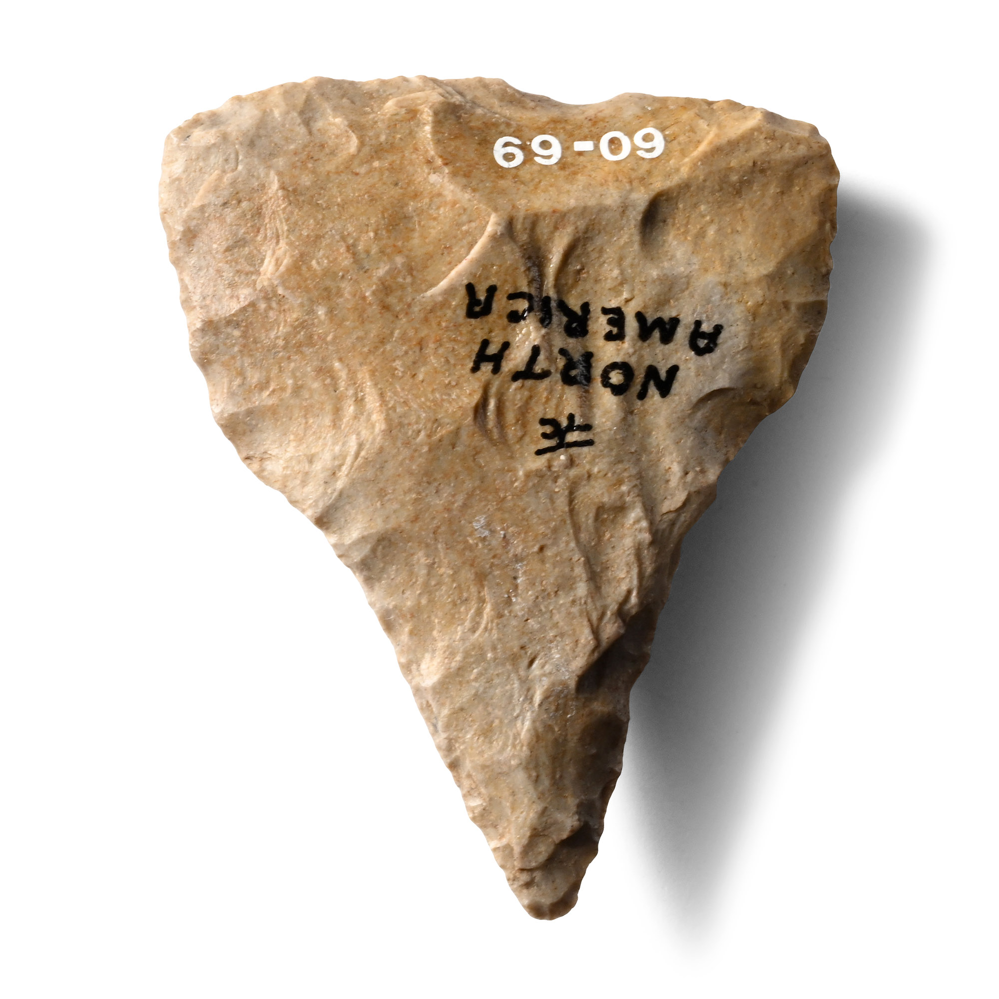 North American Stone Age Knapped Bifacial Drill