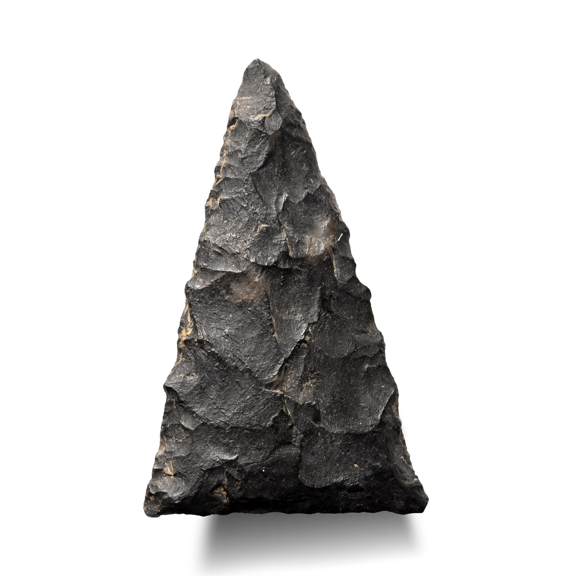North American Stone Age Knapped Bifacial Arrowhead