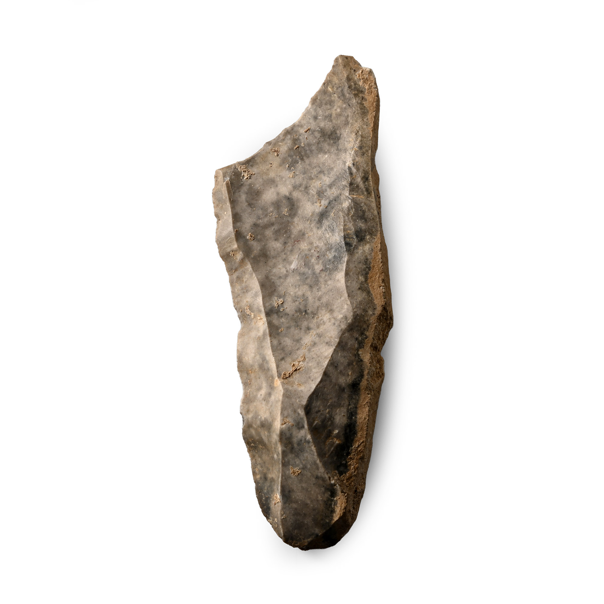 French Stone Age Solutrean Knapped Flint Blade - Ex Sir Arthur Evans