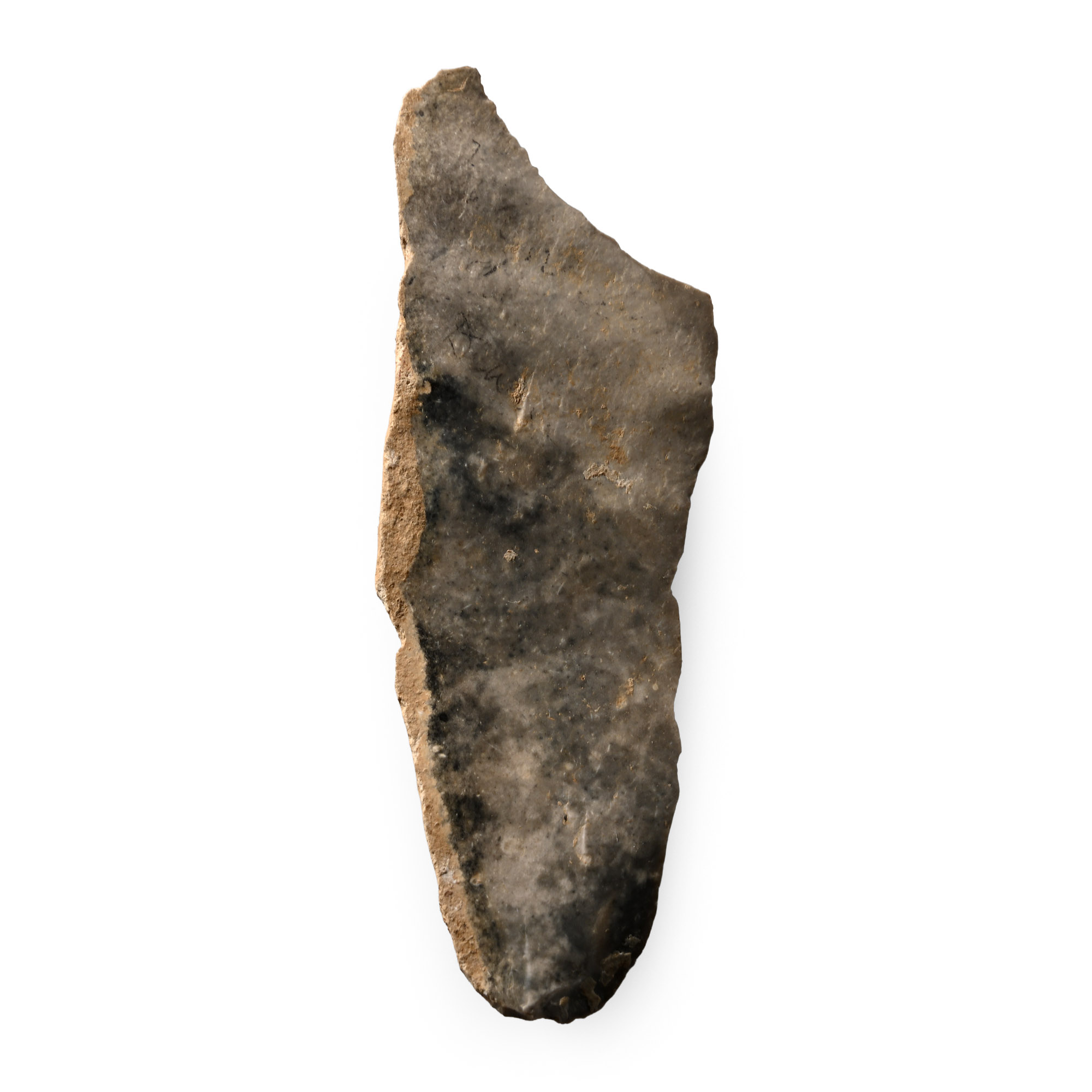 French Stone Age Solutrean Knapped Flint Blade - Ex Sir Arthur Evans