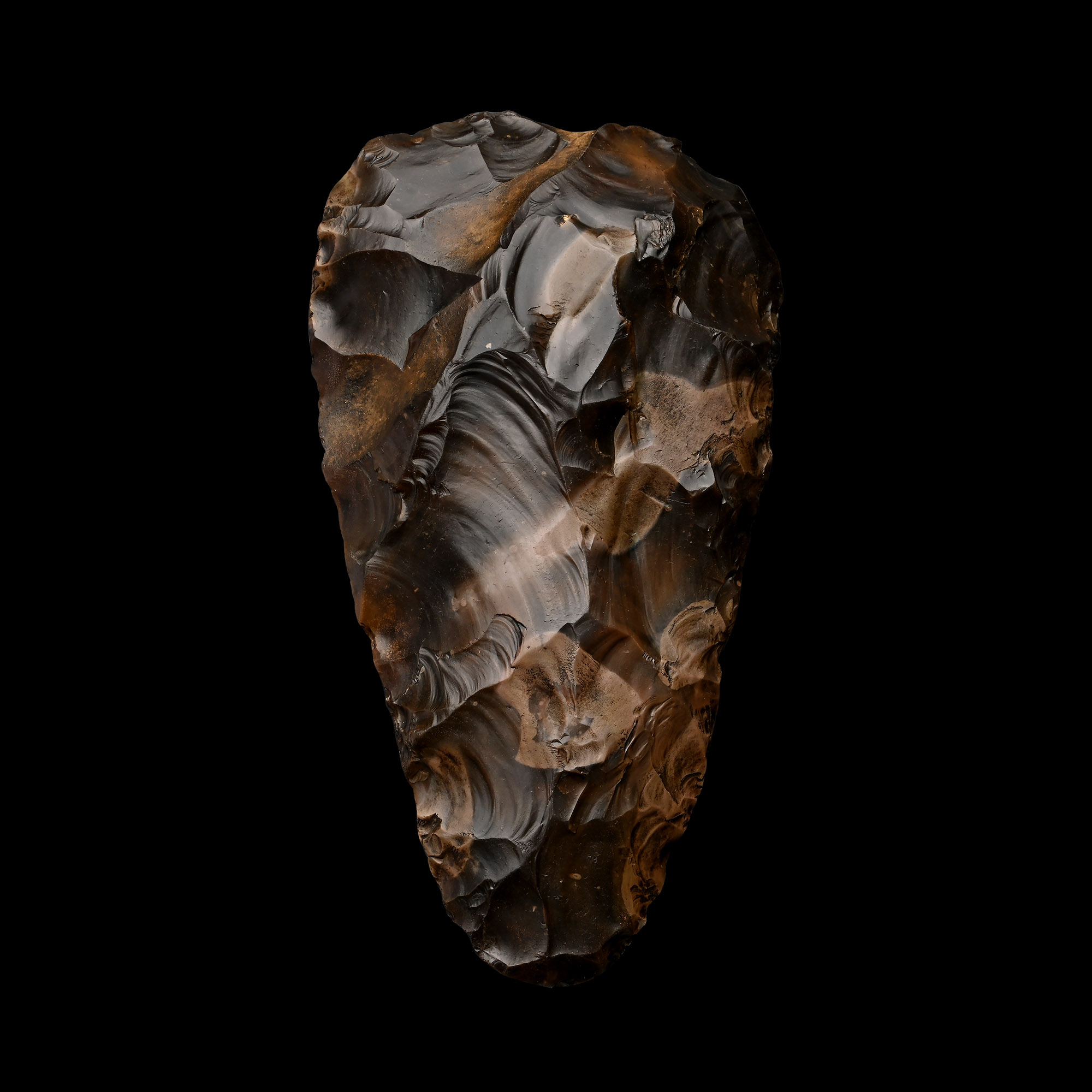 Large and Impressive Nordic Stone Age Flaked Flint Preform for a Handaxe