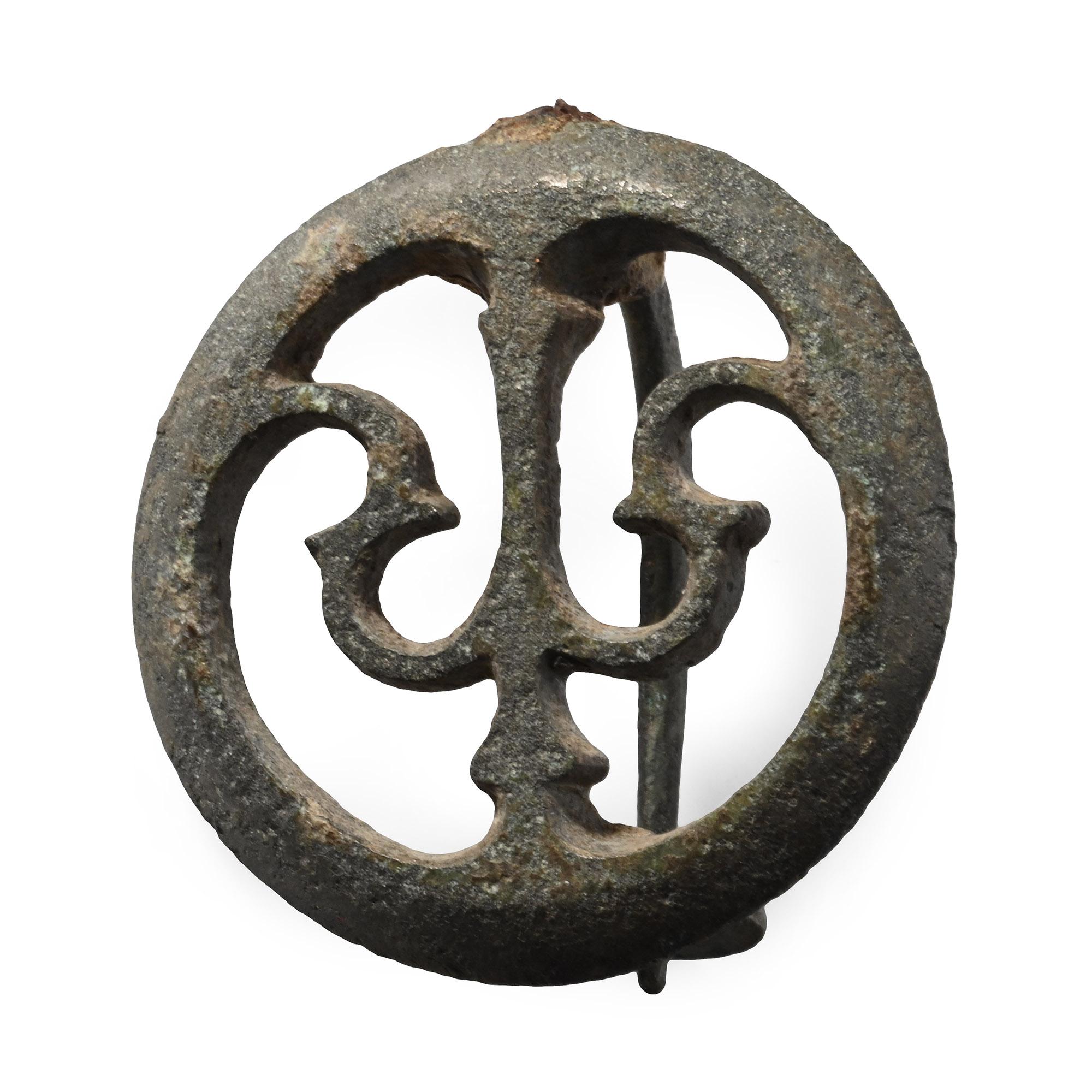 Roman Bronze Military Plate Brooch