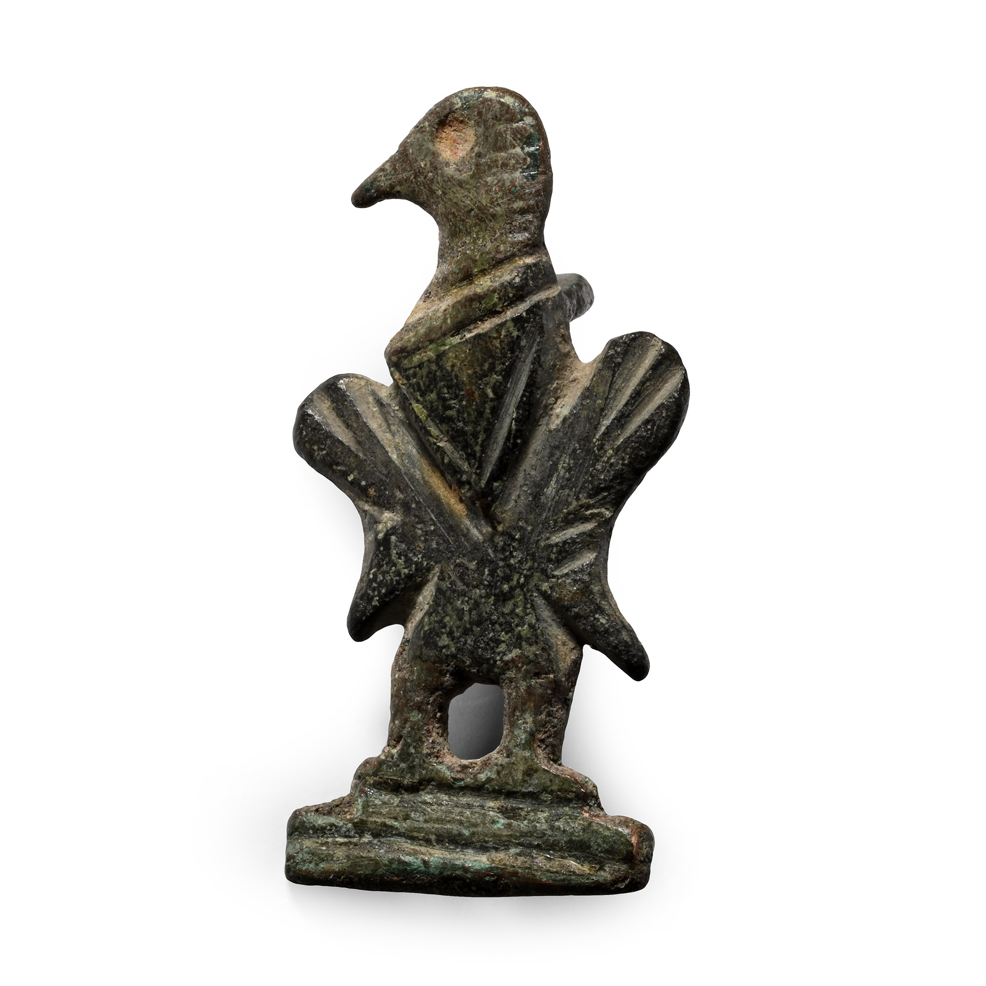 Roman Bronze Eagle Plate Brooch