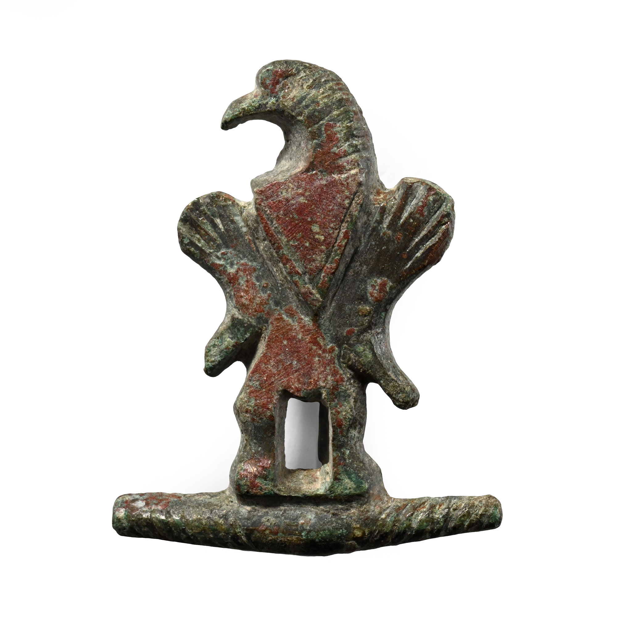 Roman Bronze Eagle Plate Brooch