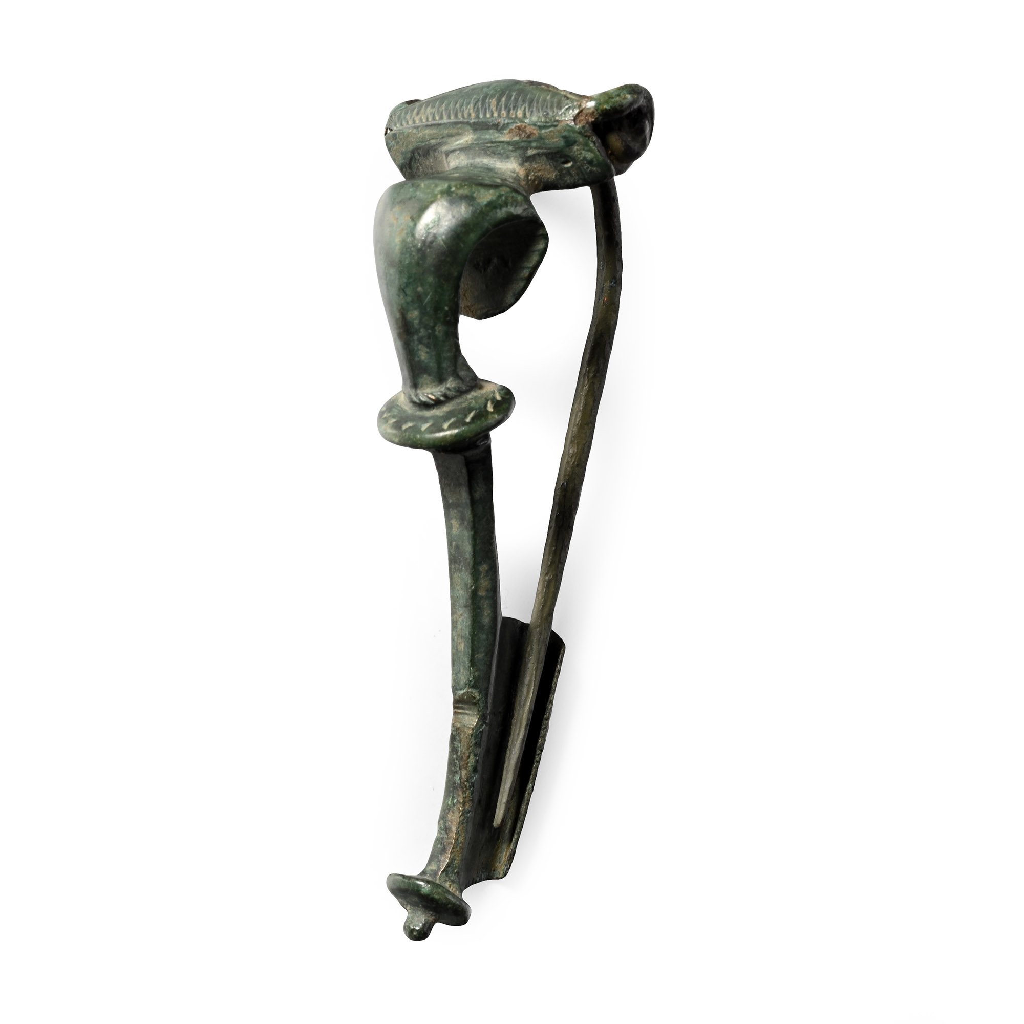 Large Romano-Celtic Bronze Bow Brooch