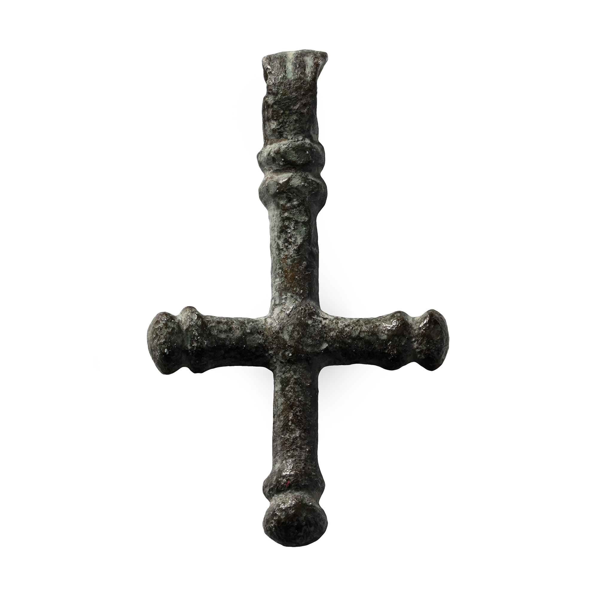 Byzantine Bronze Cross Pendant