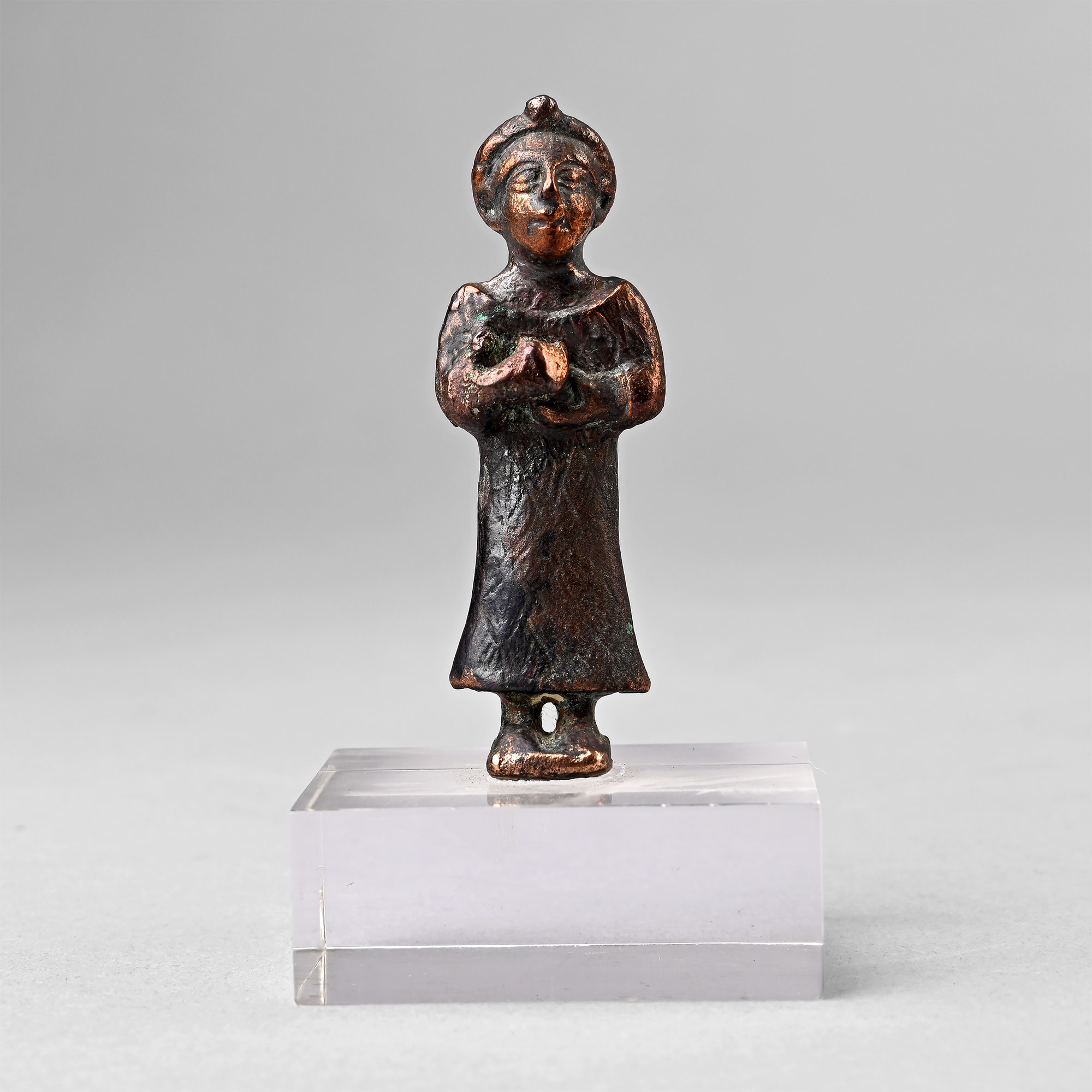 Middle Elamite Copper Figure of a Worshipper
