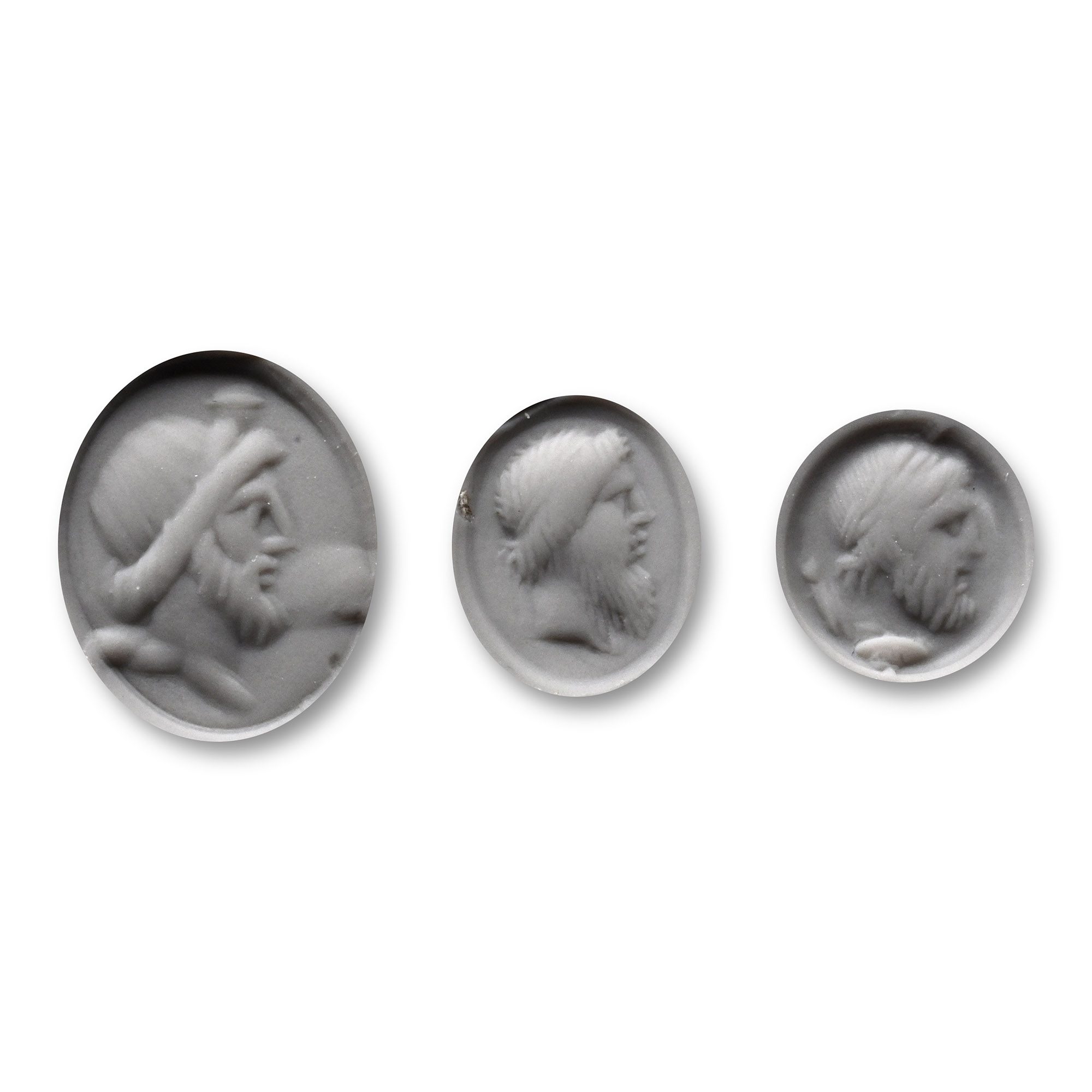Roman Carnelian Gemstone Collection with Jupiter Effigies