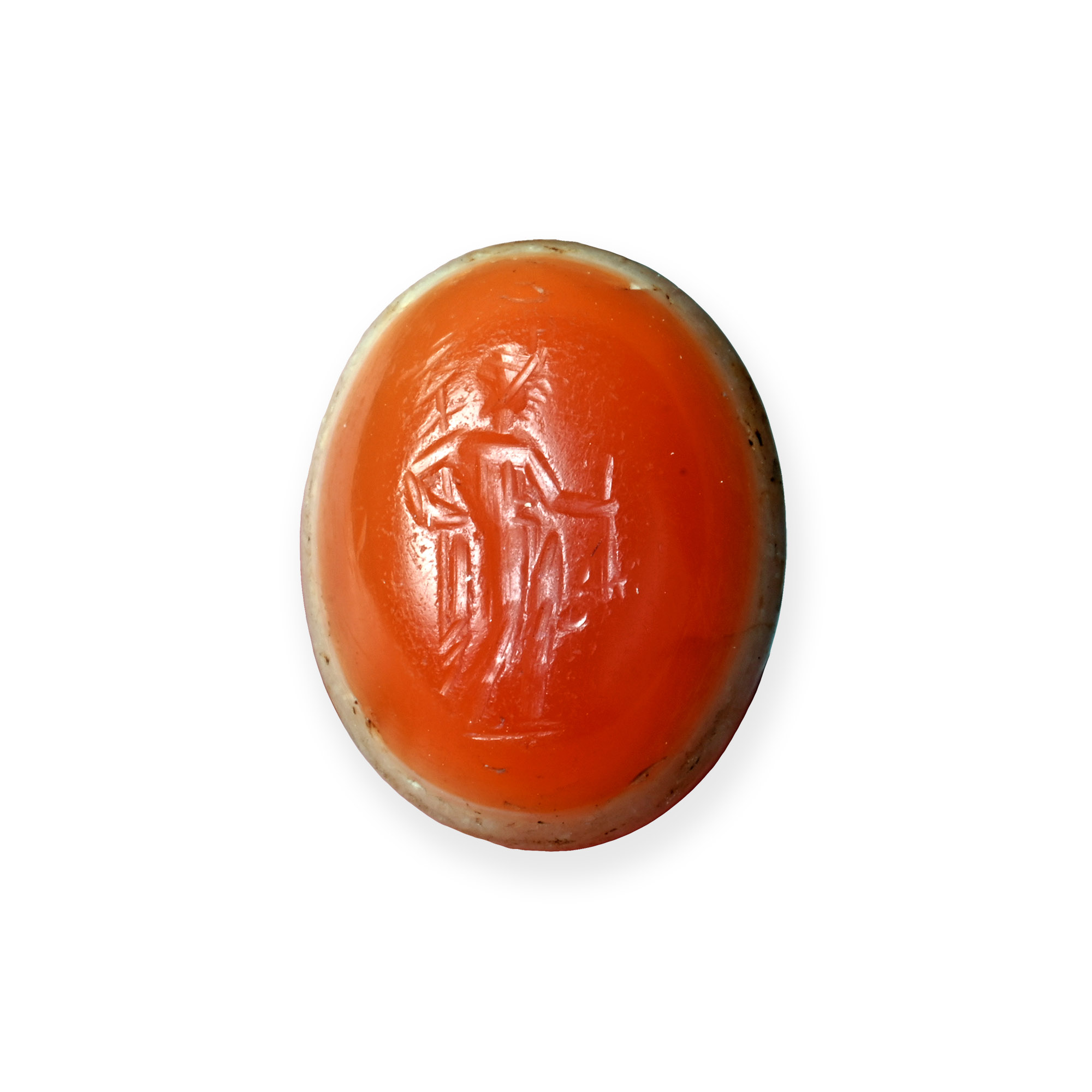 Roman Carnelian Onyx Gemstone with Hermes