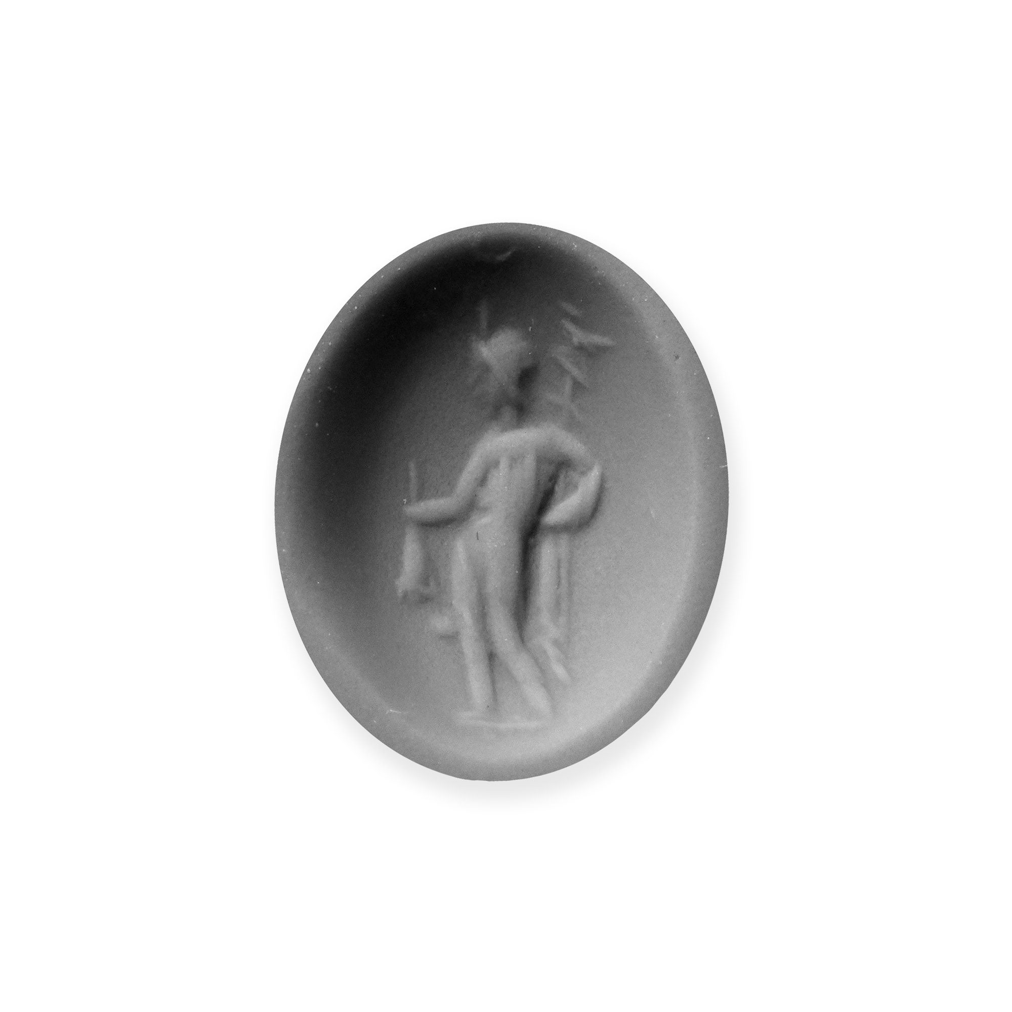 Roman Carnelian Onyx Gemstone with Hermes