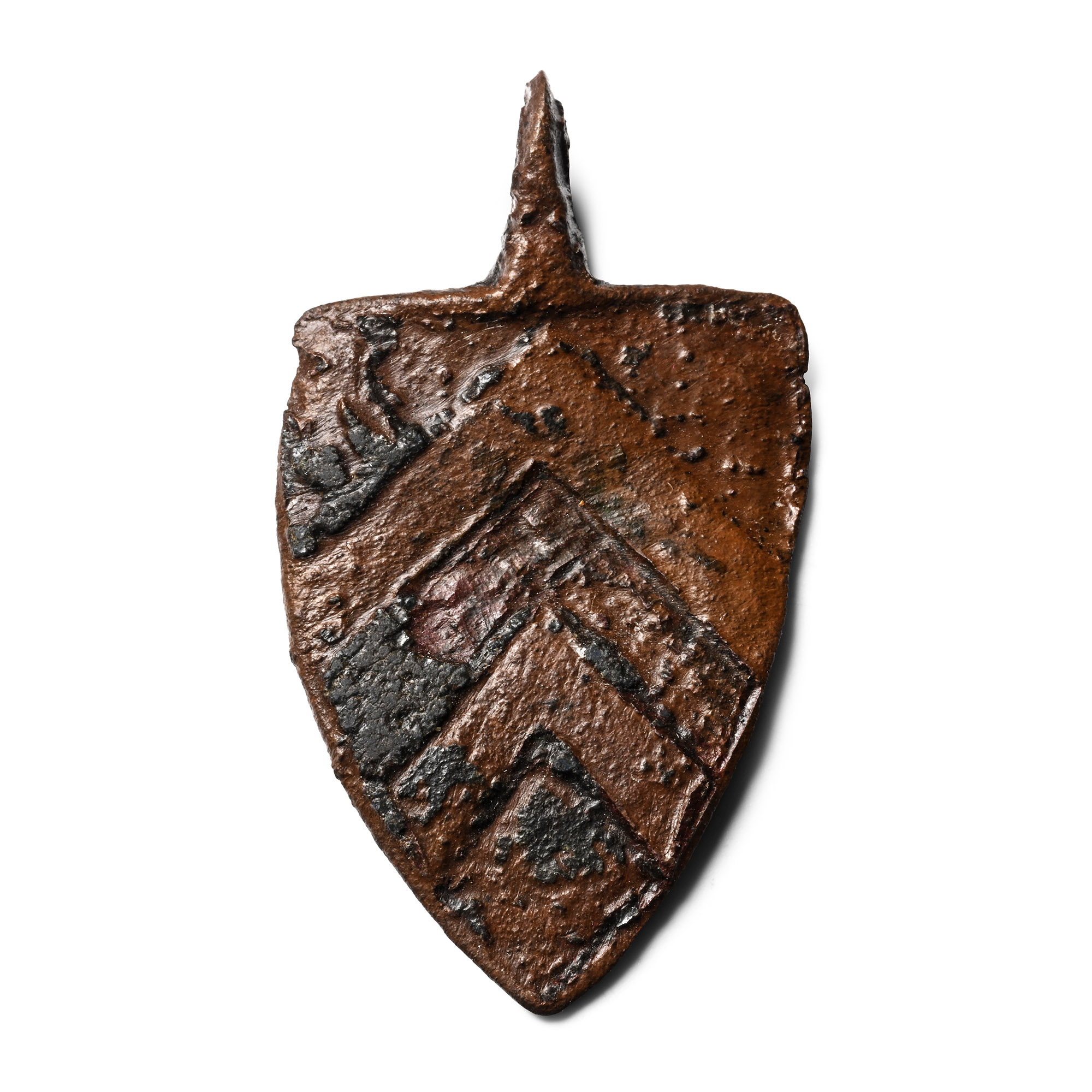 Medieval Knight's Bronze Heraldic Horse Harness Pendant