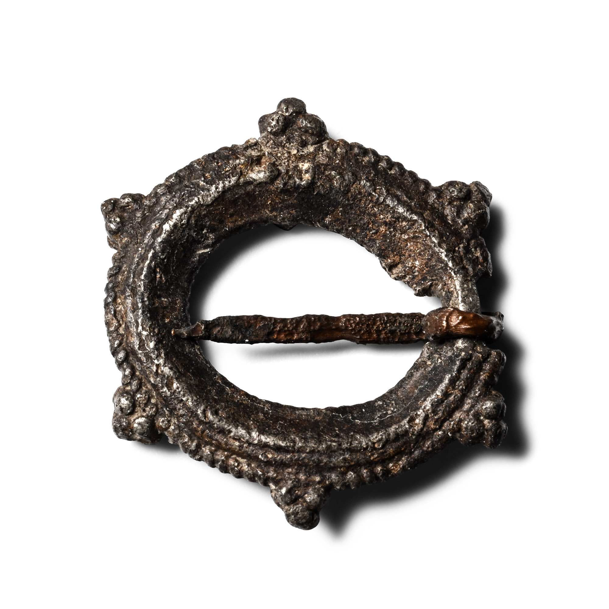 Medieval Pewter Ring Brooch