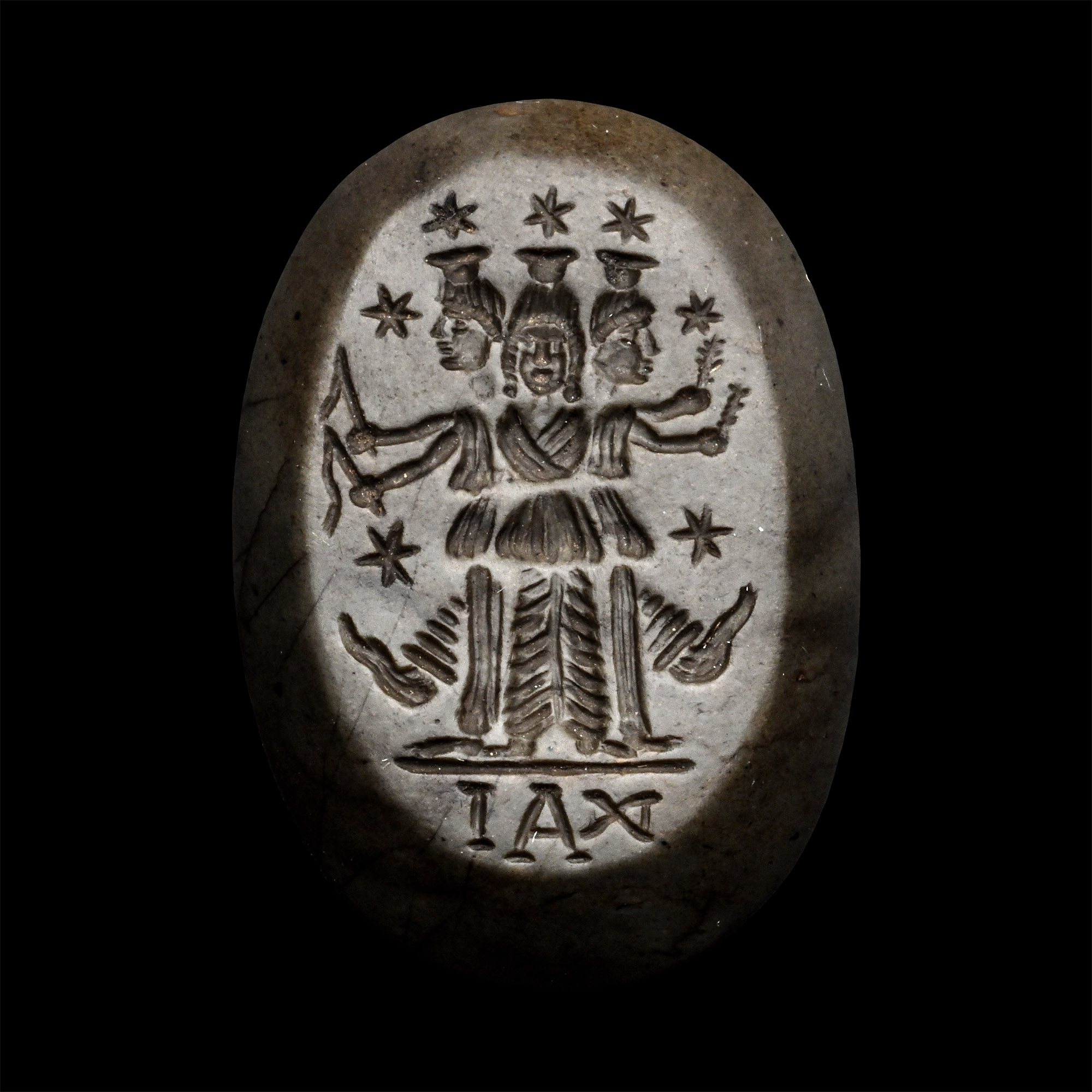 Post Classical Gemstone with Magical Inscription