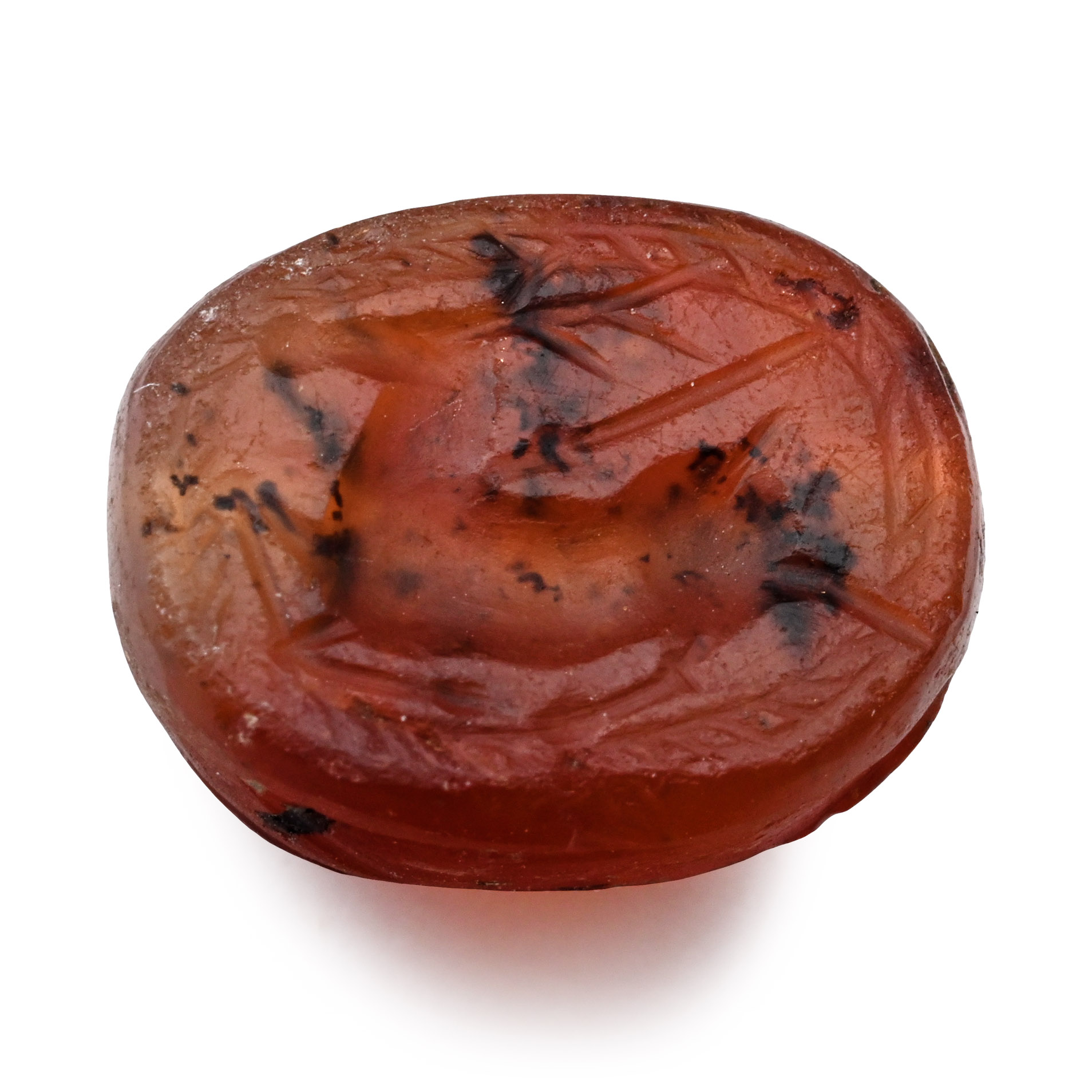 Etruscan Carnelian Scarab with Deer