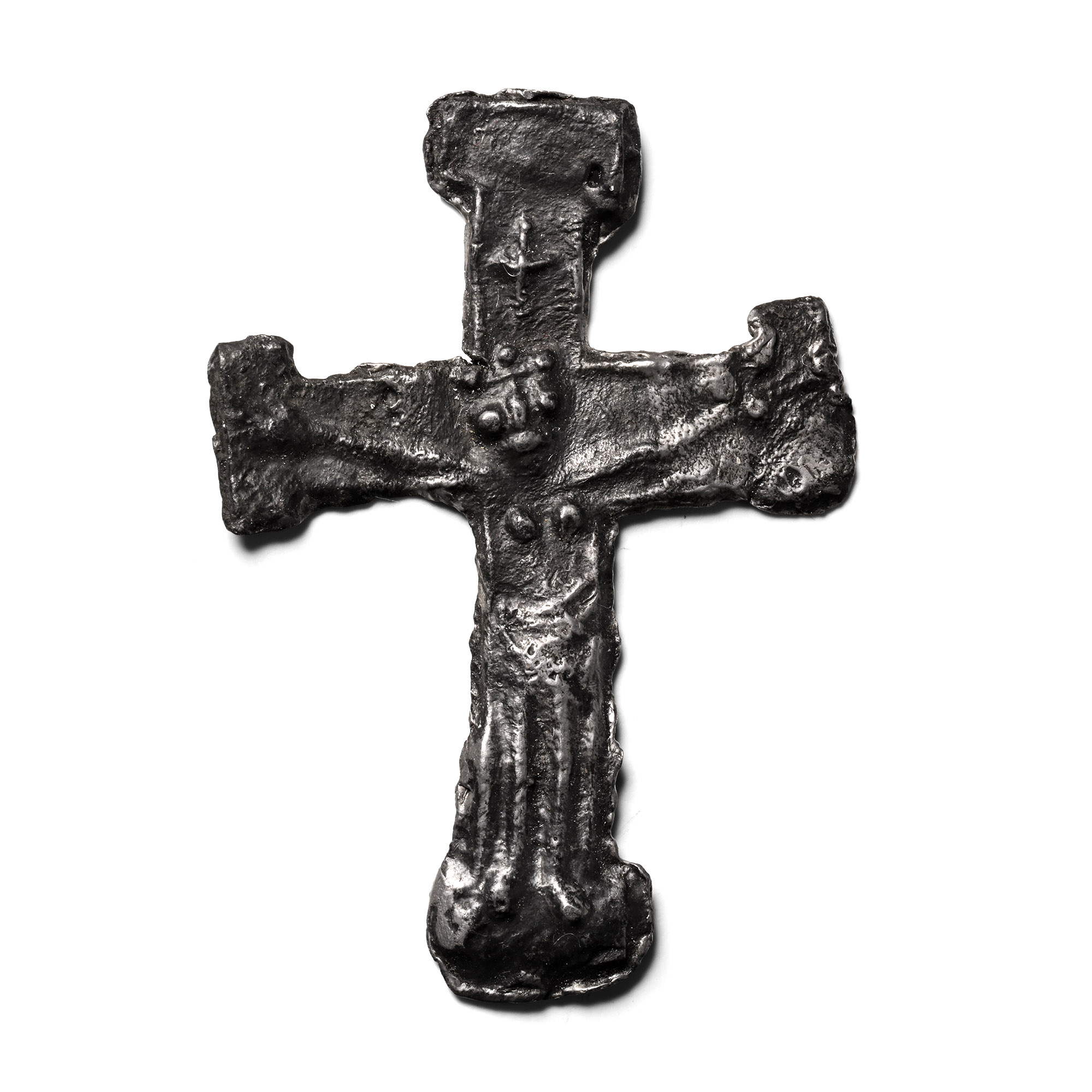 Medieval Pewter Pilgrim's Crucifix