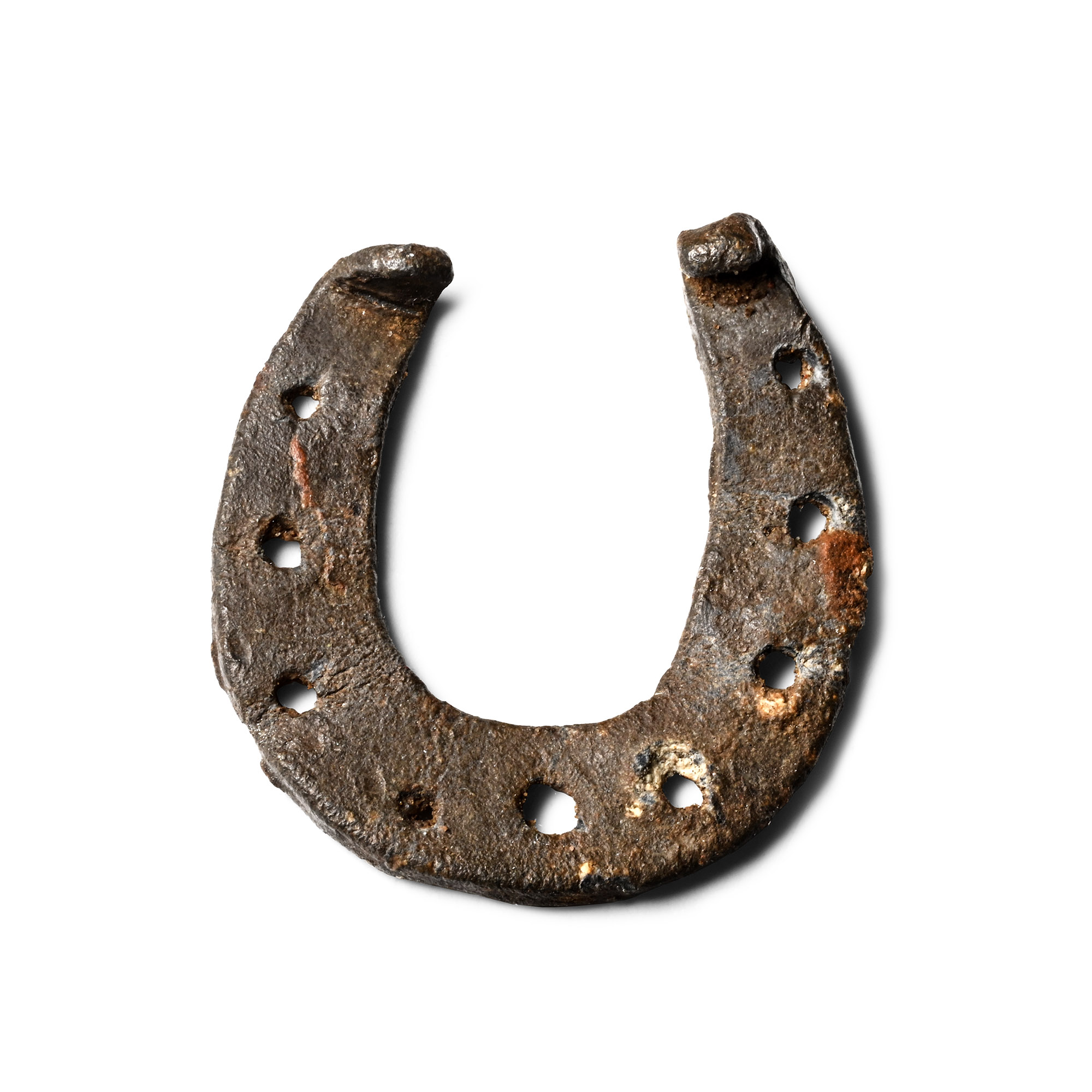 Medieval Bronze Pilgrim's Miniature Horse Shoe of St. Eligius