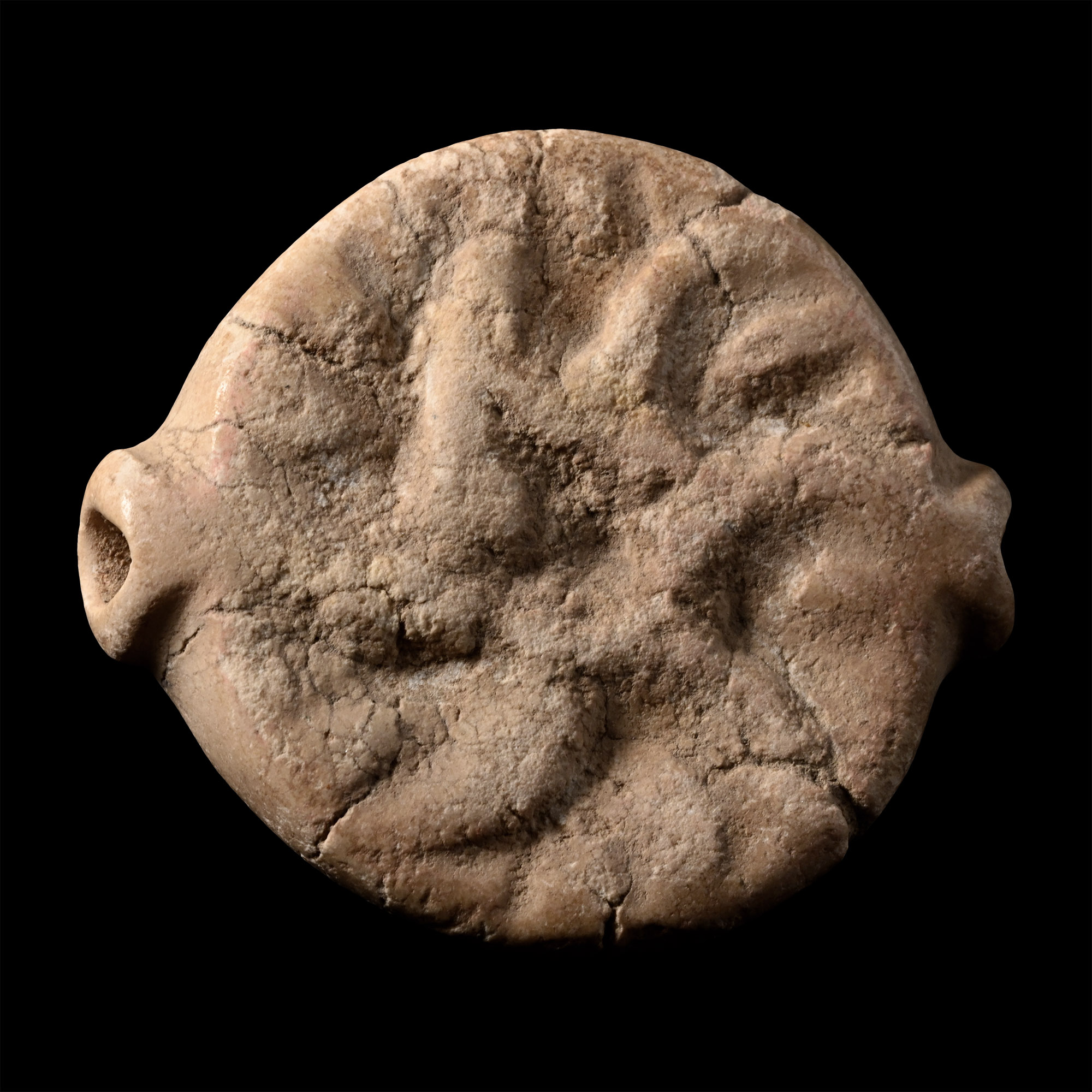 Mesopotamian White Stone Seal with Water Creatures