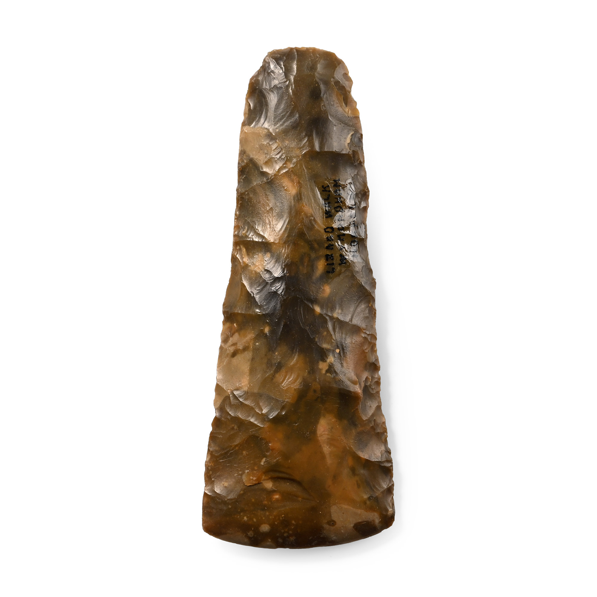 British Stone Age Knapped and Polished Flint Axehead