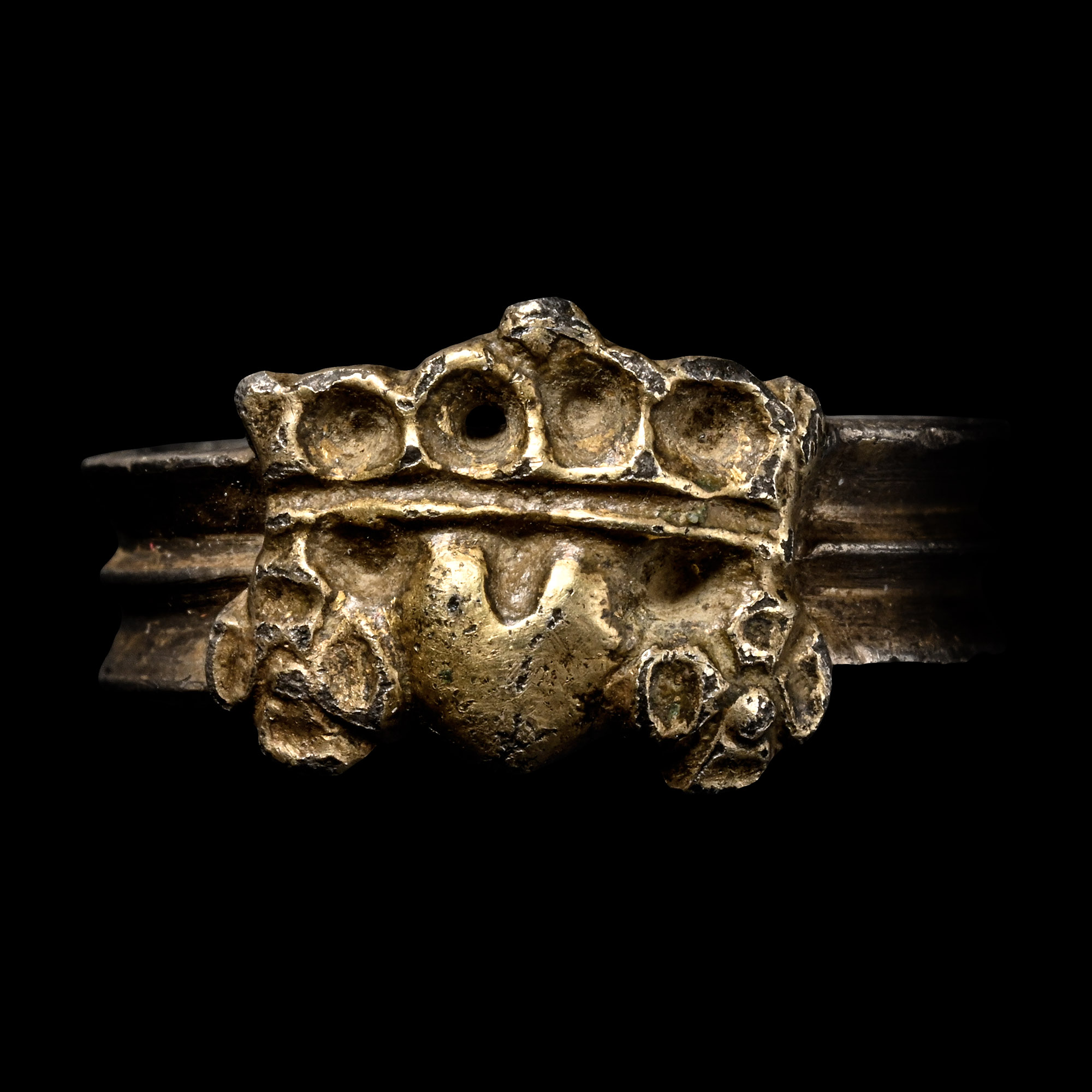 Medieval Silver-Gilt Betrothal Ring