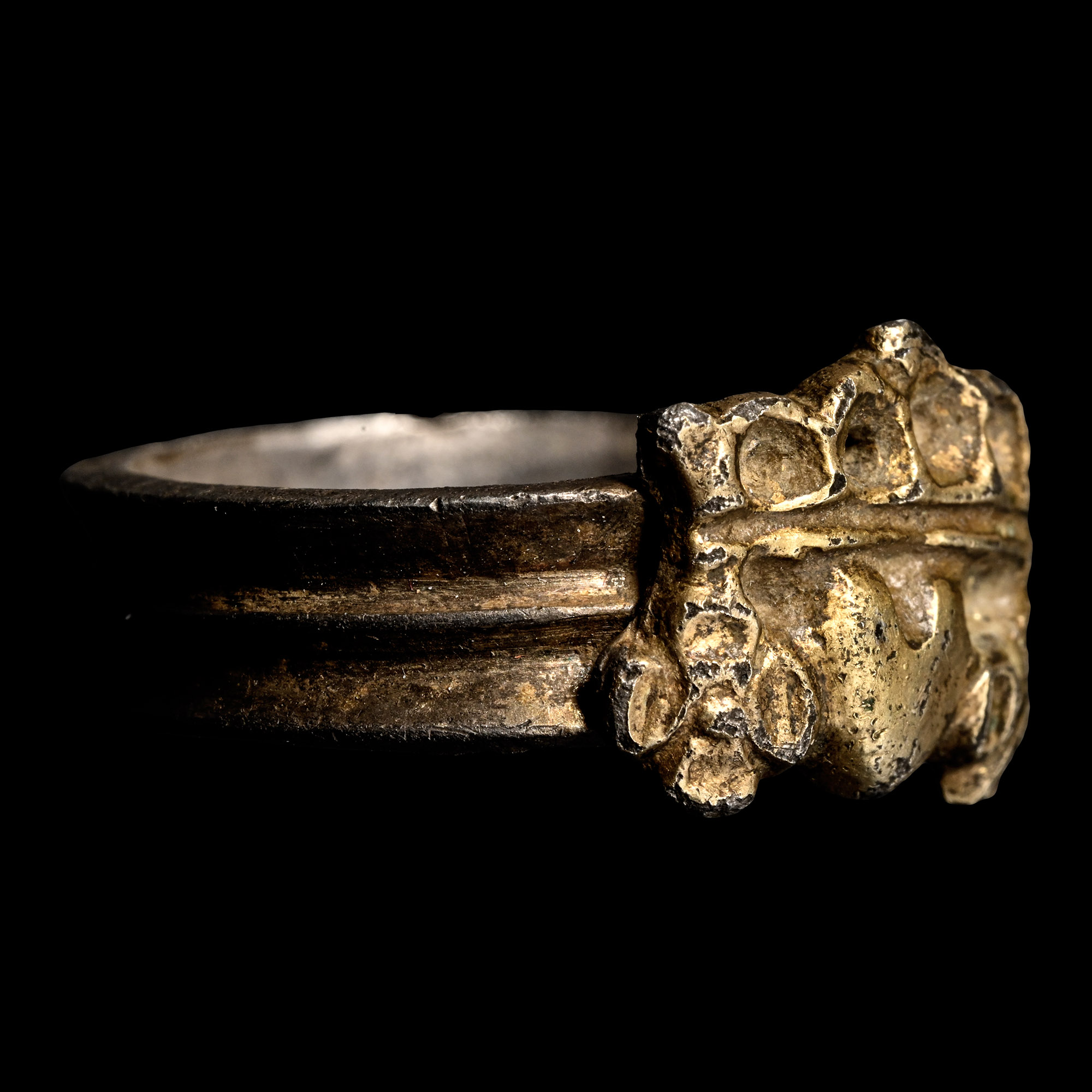 Medieval Silver-Gilt Betrothal Ring