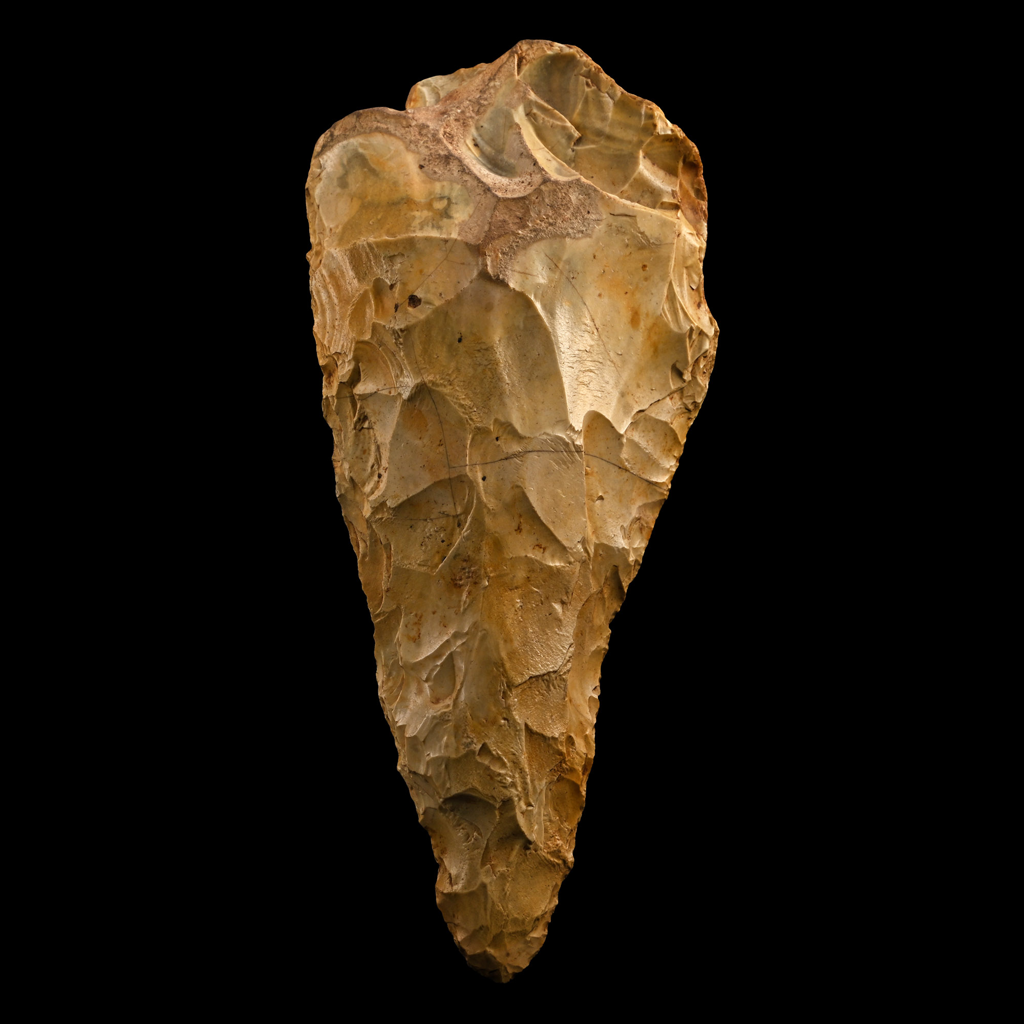British Stone Age Knapped Flint Axe