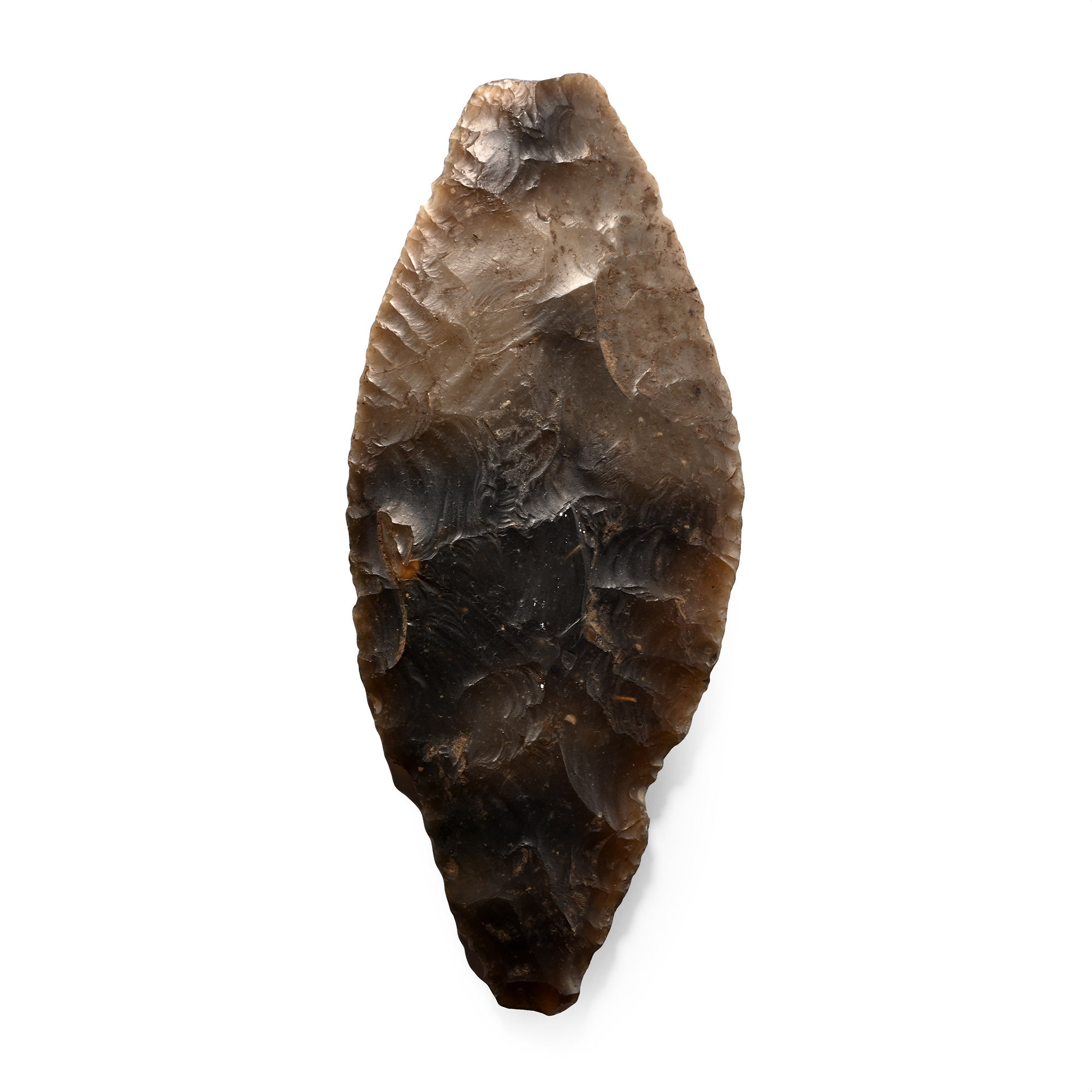 British Stone Age Knapped Flint Beaker Dagger