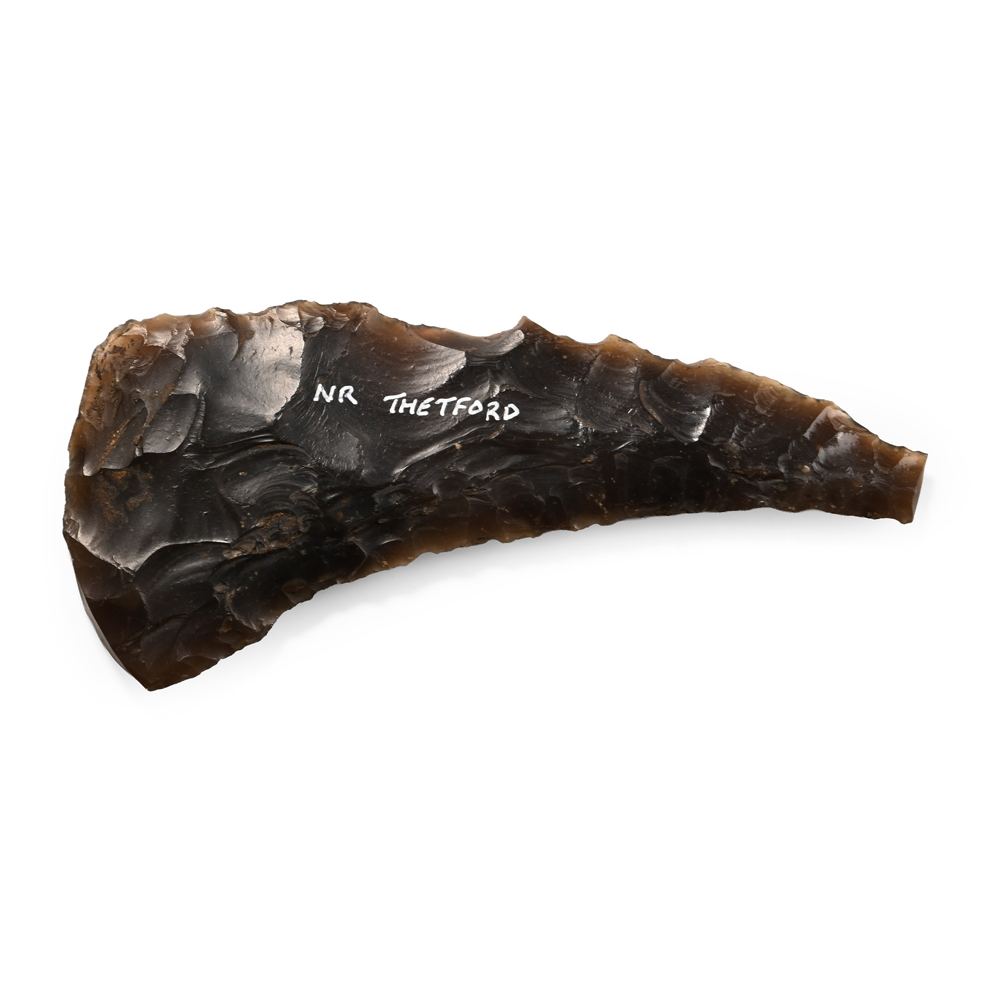 British Stone Age Knapped Flint Sickle Knife