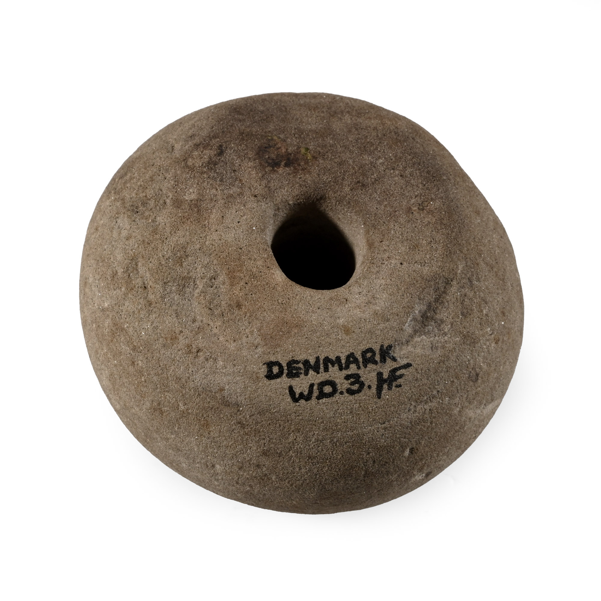 Danish Stone Age Pecked Pierced Macehead