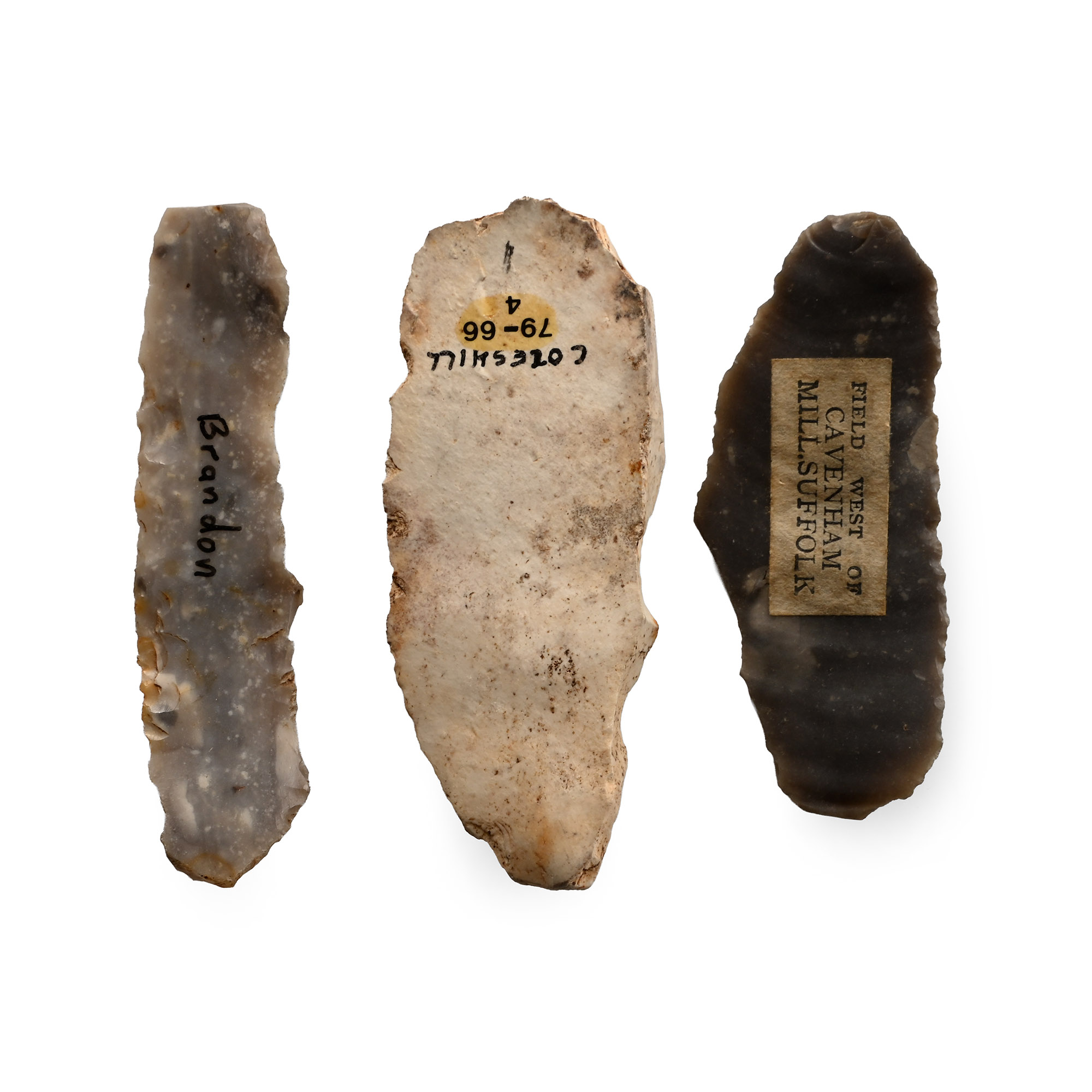 British Stone Age Knapped Flint Blade Collection