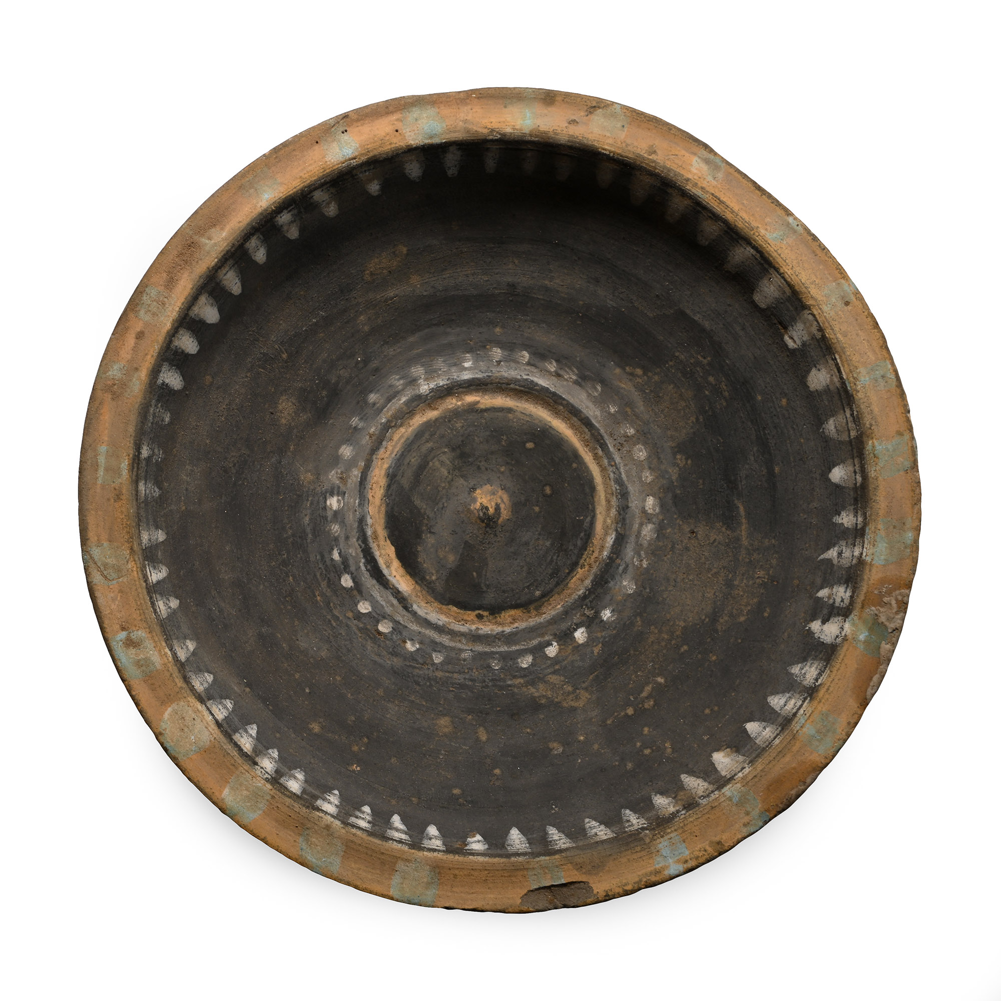 Etruscan Painted Terracotta Dish