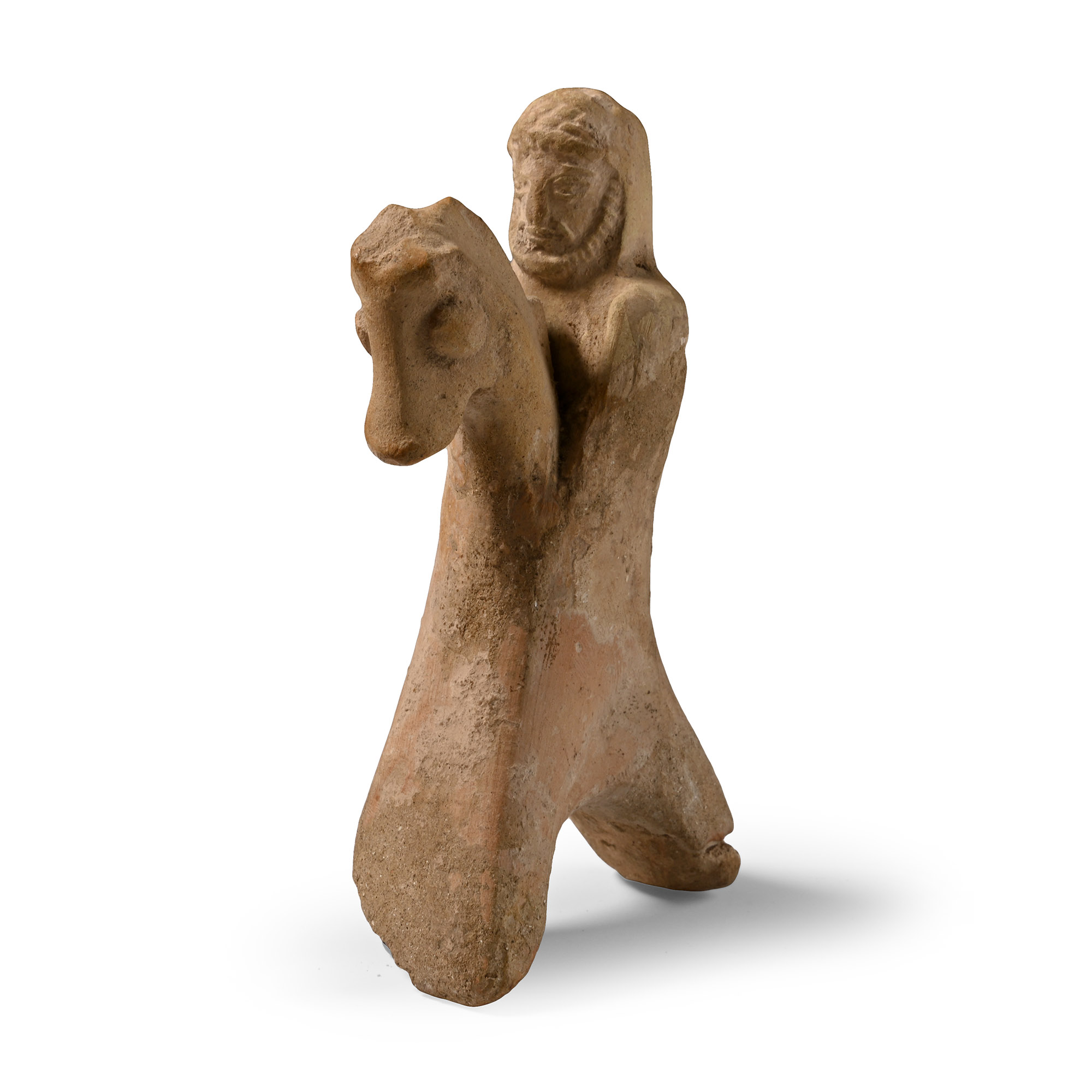 Parthian Terracotta Horse and Warrior Rider