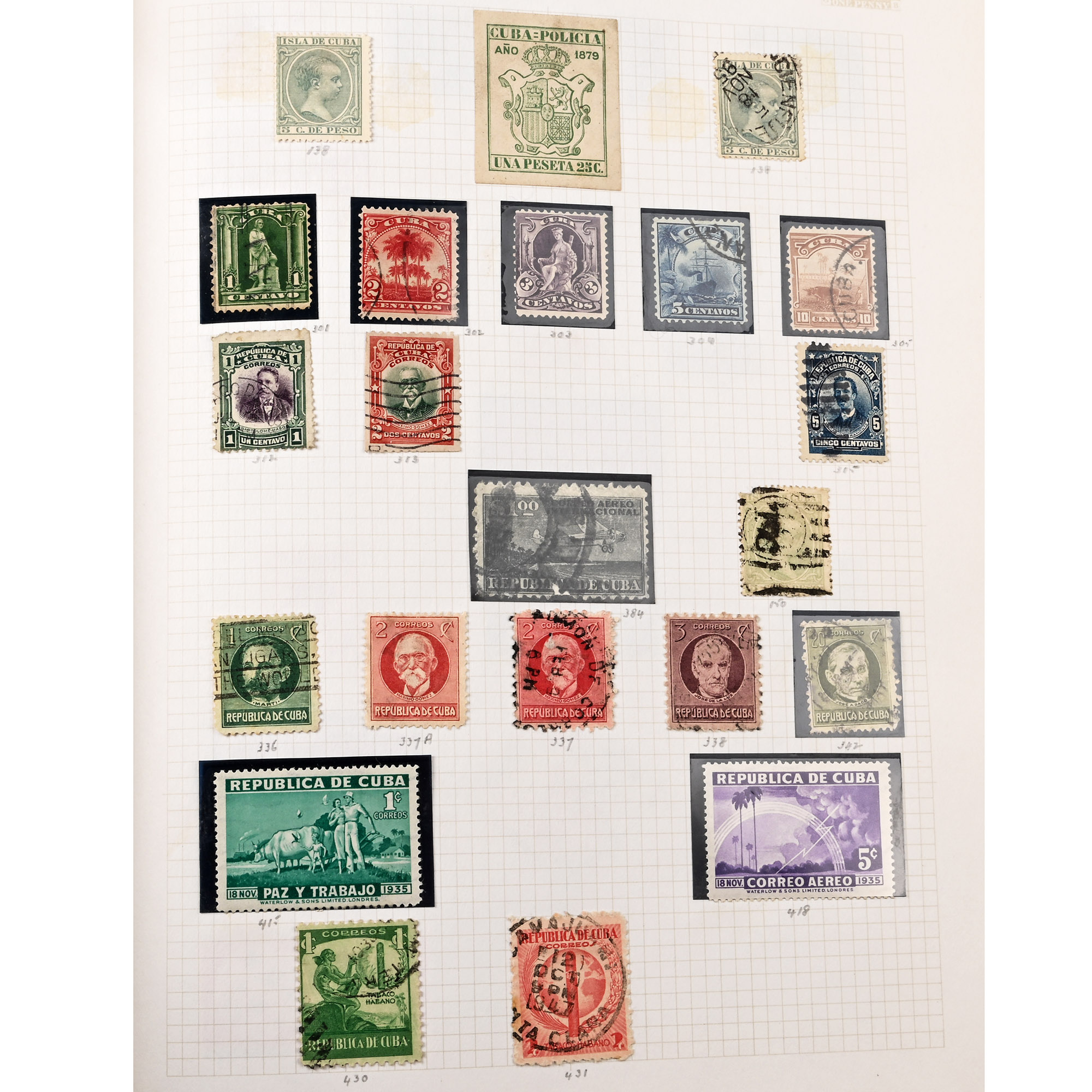 Loose Leaf Red Simplex Album of World Stamps