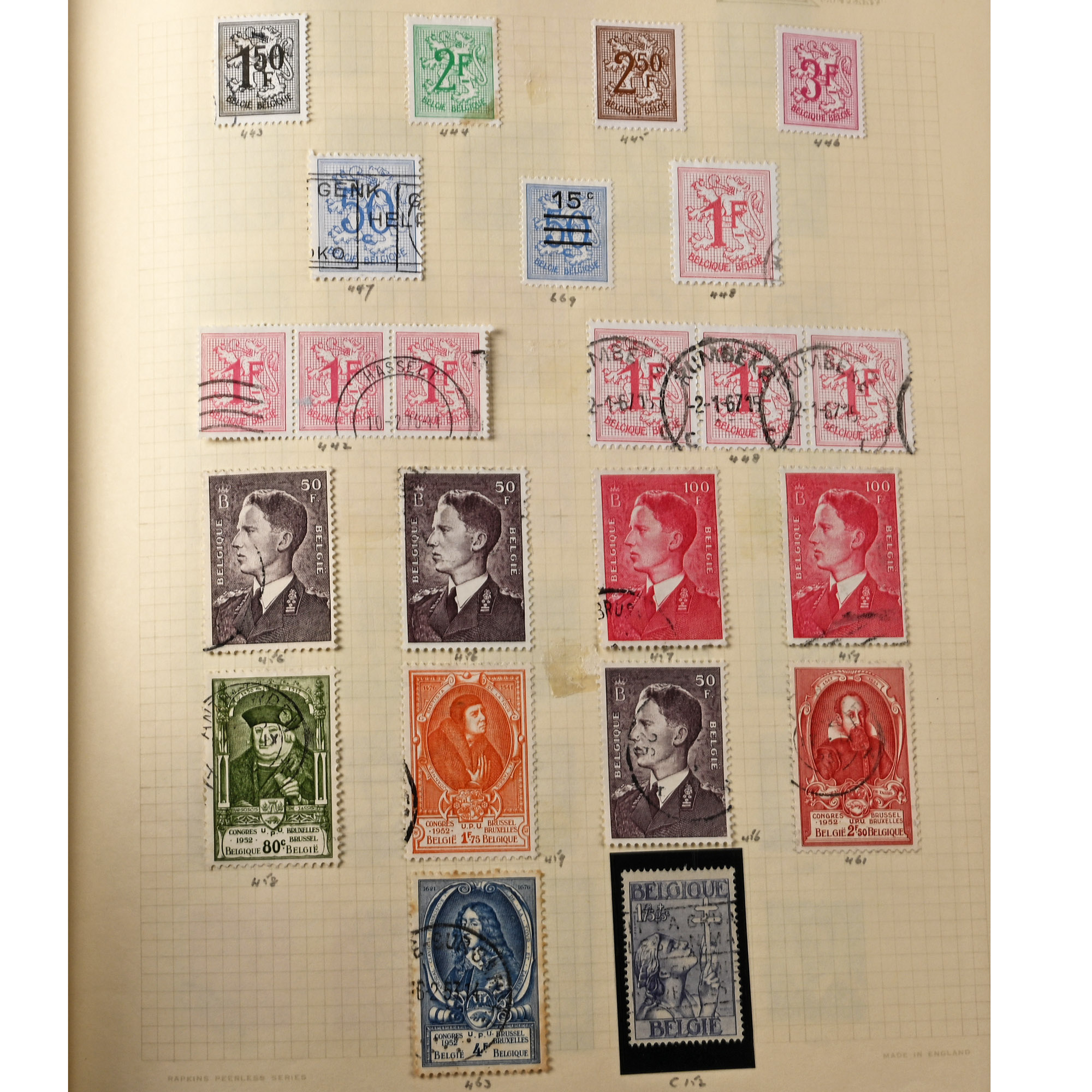 Loose Leaf Red Tower Album of World Stamps