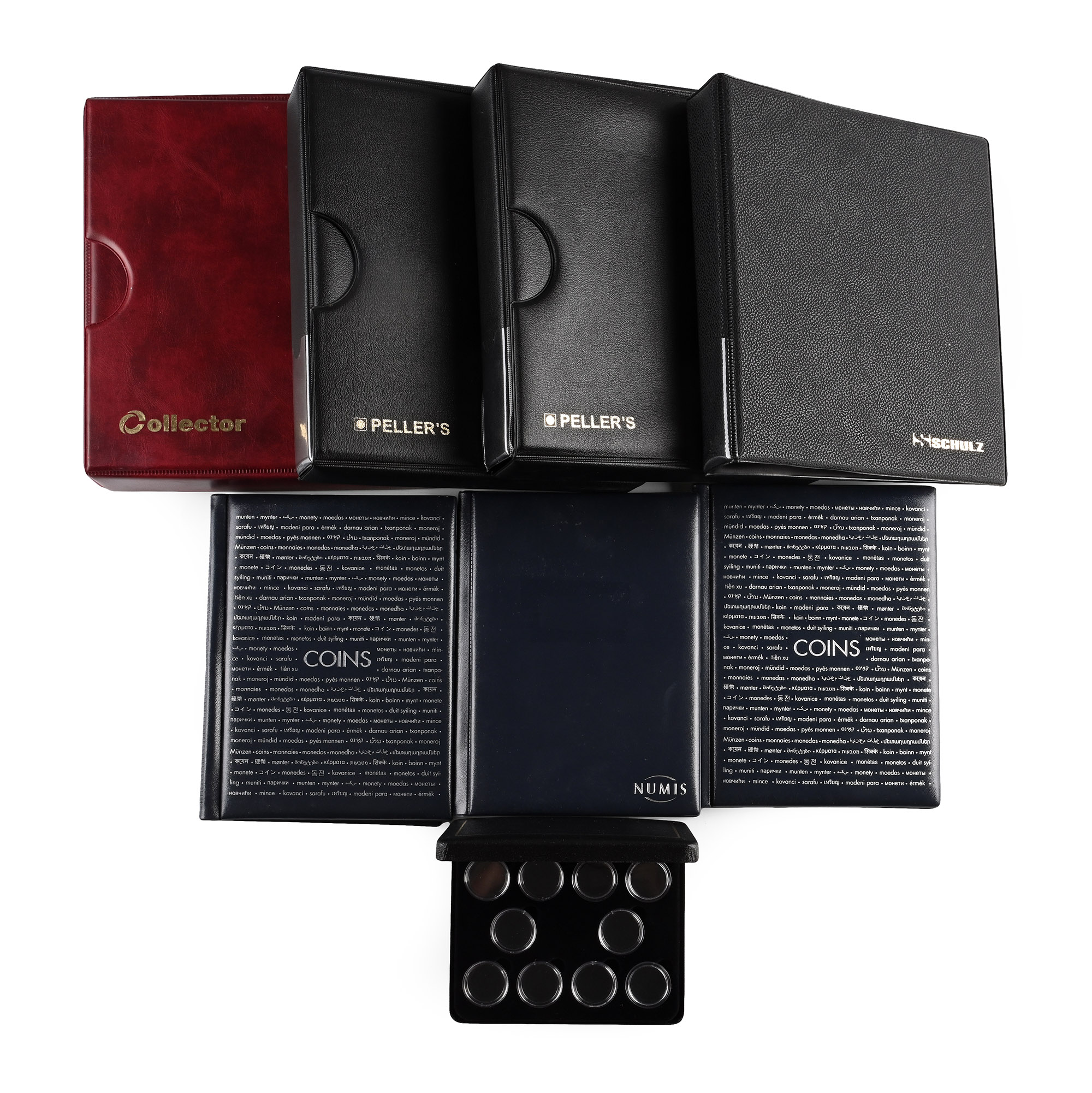 Group of Eight [8] Coin Albums and Coin Case.
