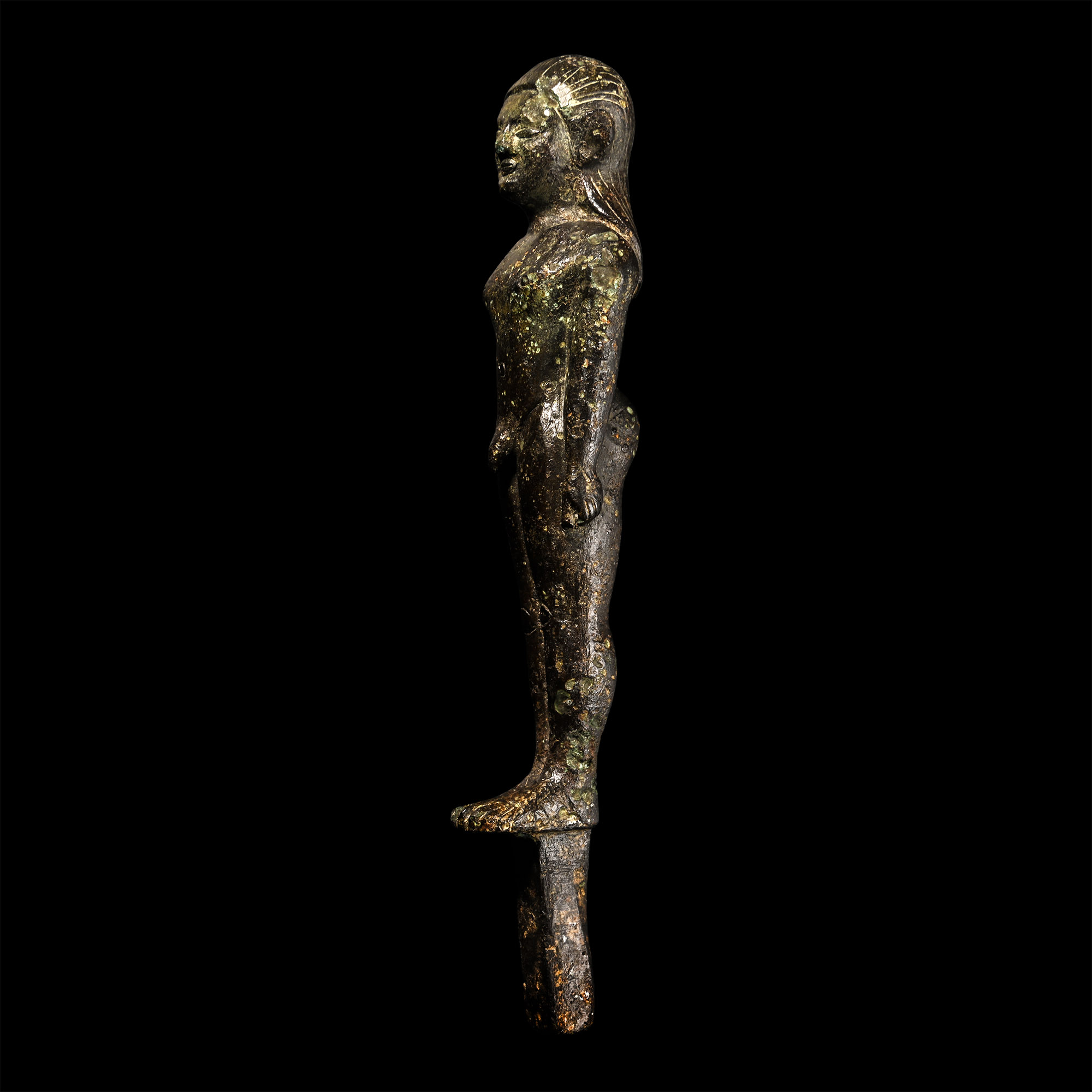 Etruscan Bronze Figure of a Kouros