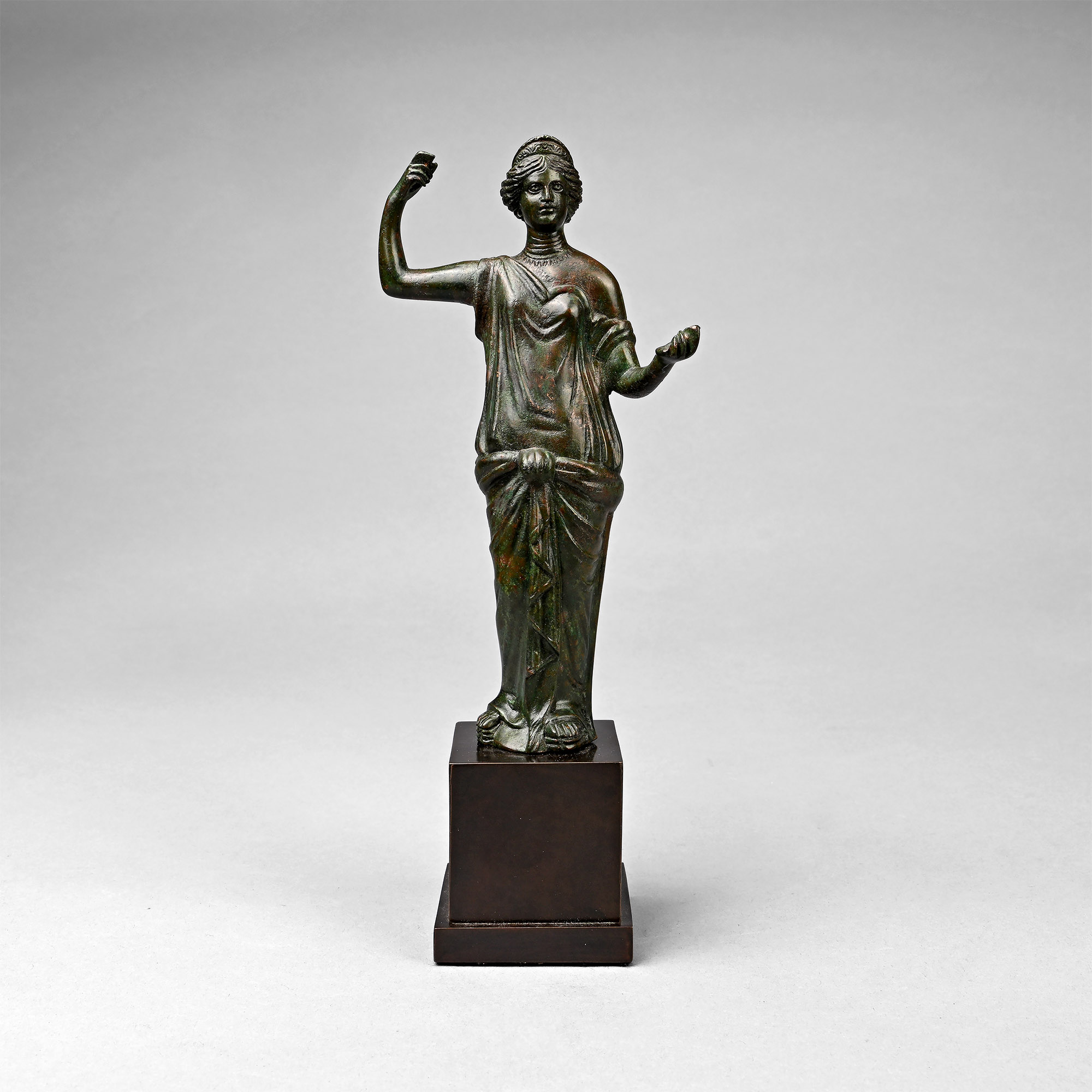 Roman Bronze Statuette of the Goddess Juno