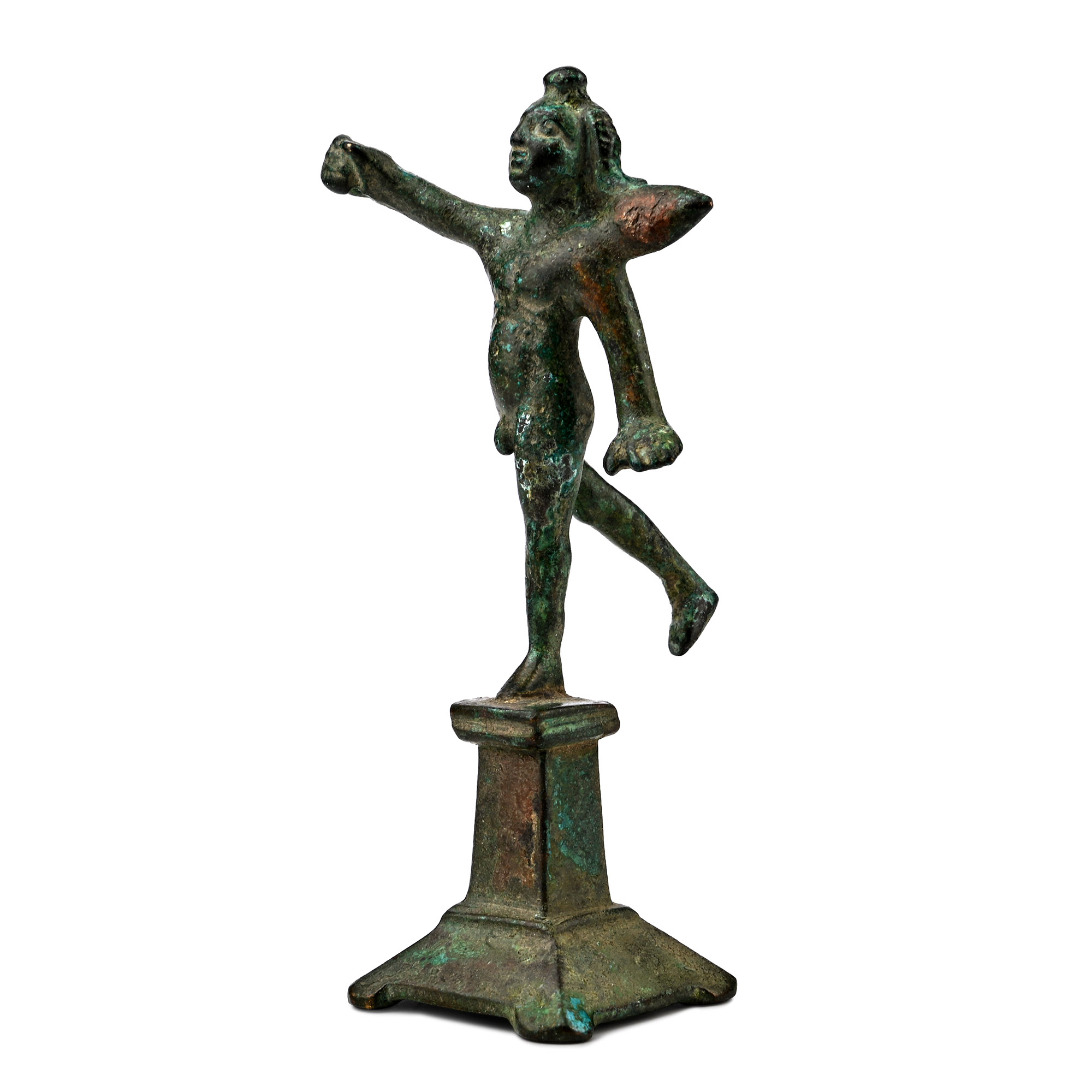 Roman Bronze Cupid Statuette