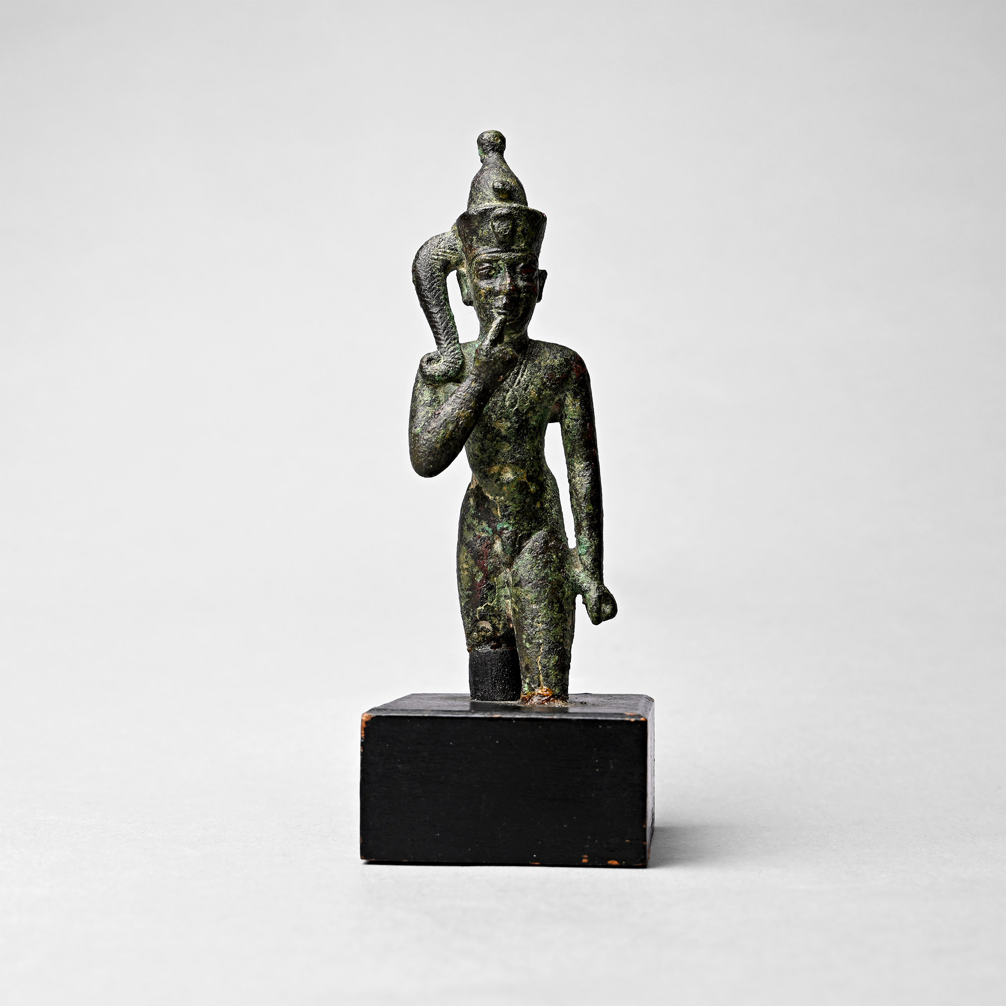 Egyptian Bronze Statuette of Young Horus