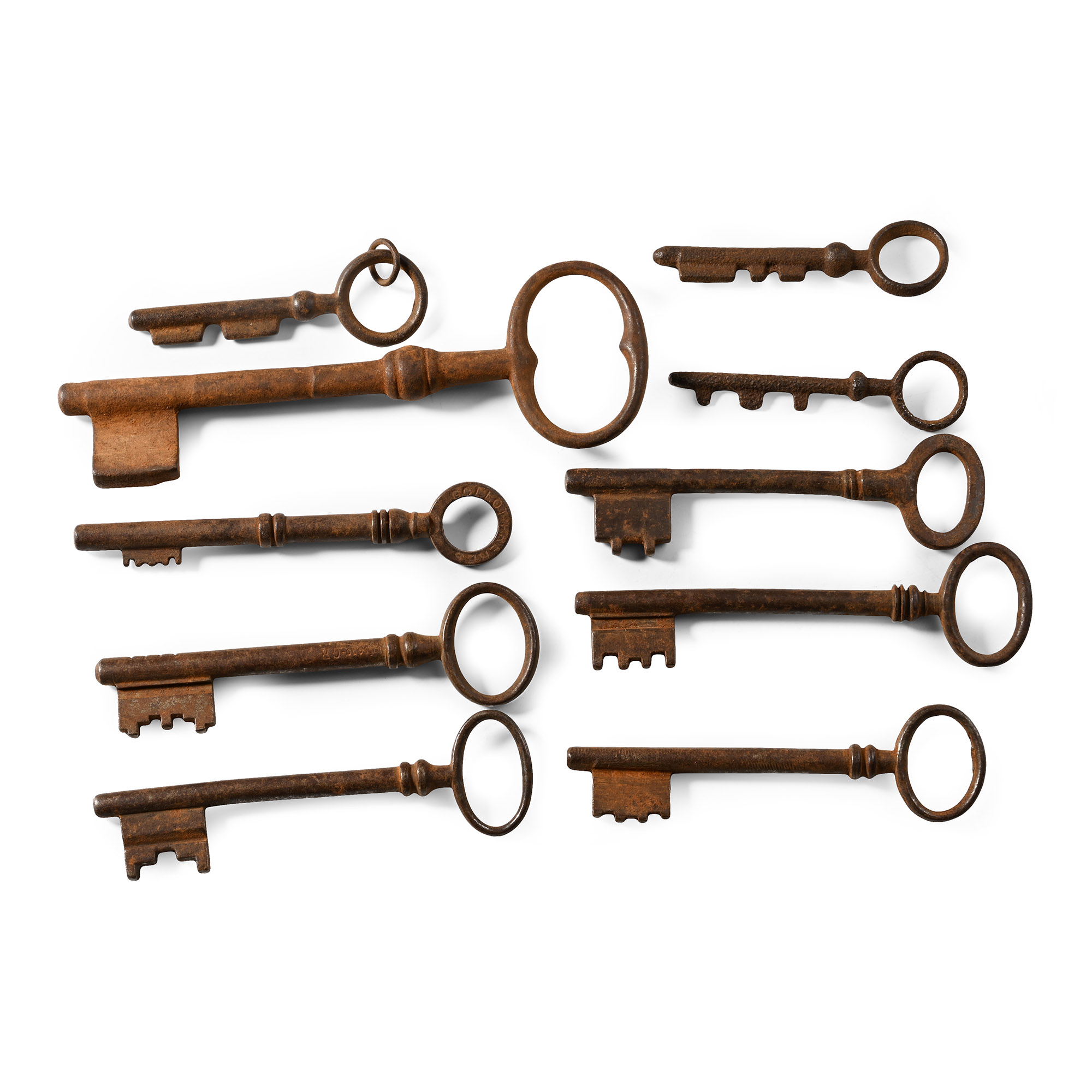 Post Medieval Iron Key Collection