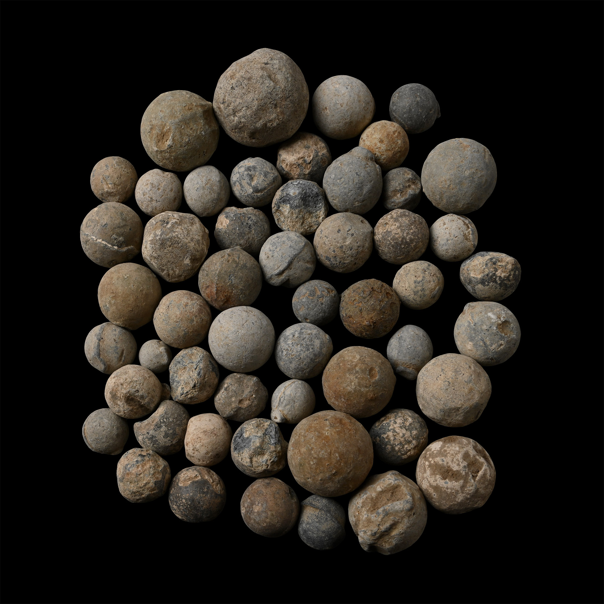 Post Medieval Lead Musket Ball Group