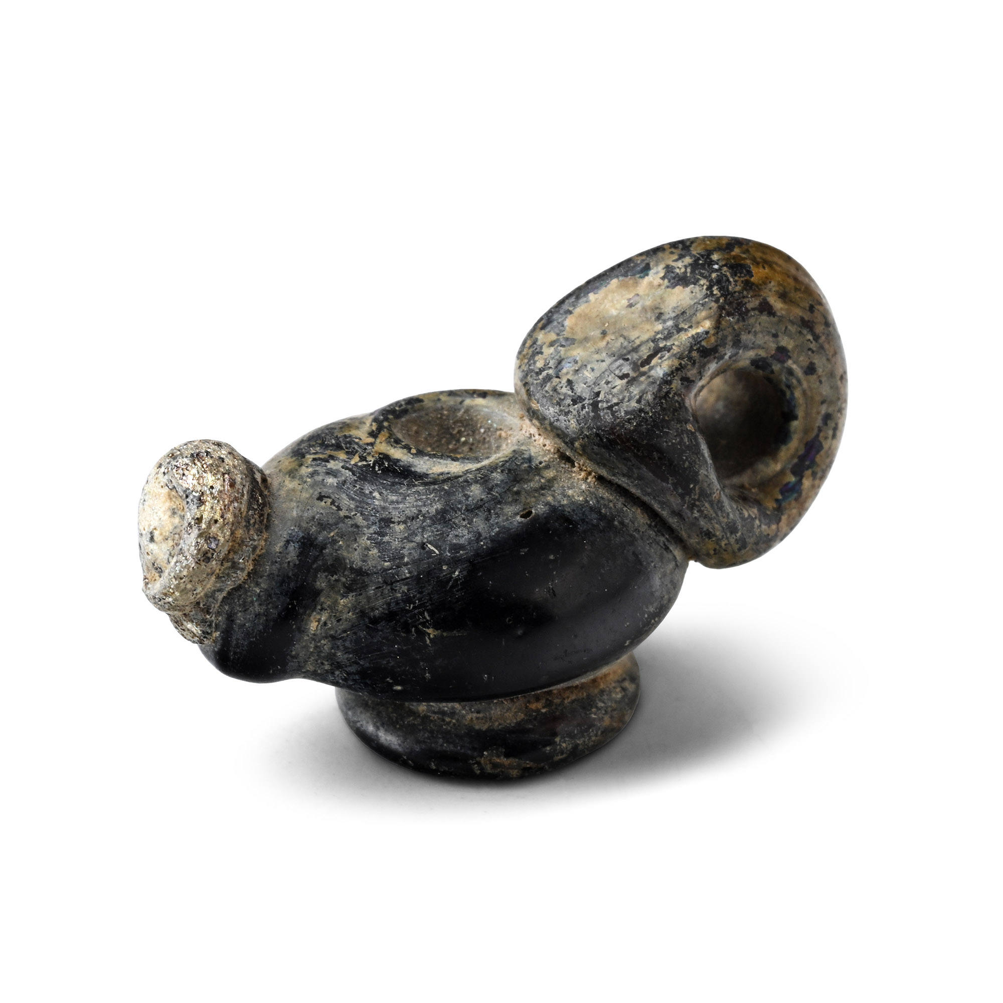 Roman Ceramic Miniature Oil Lamp Pendant