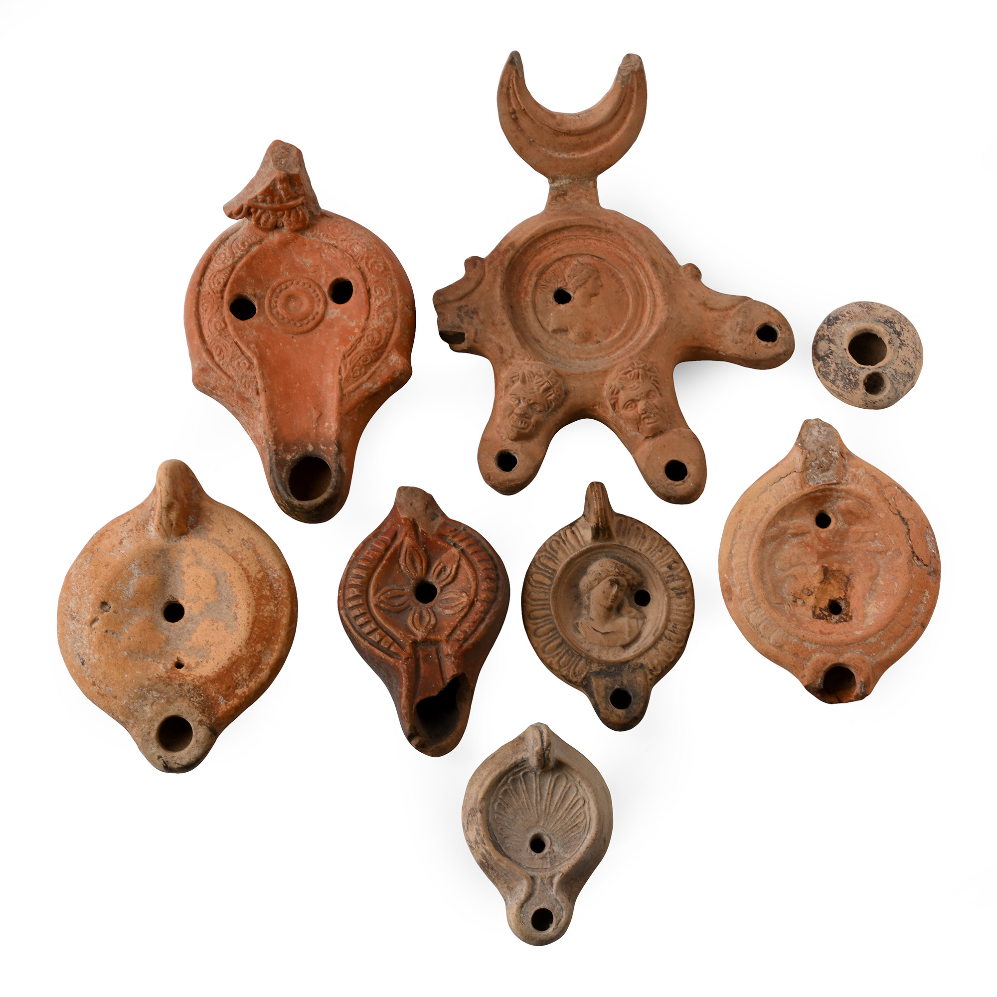 Roman Terracotta Oil Lamp Collection