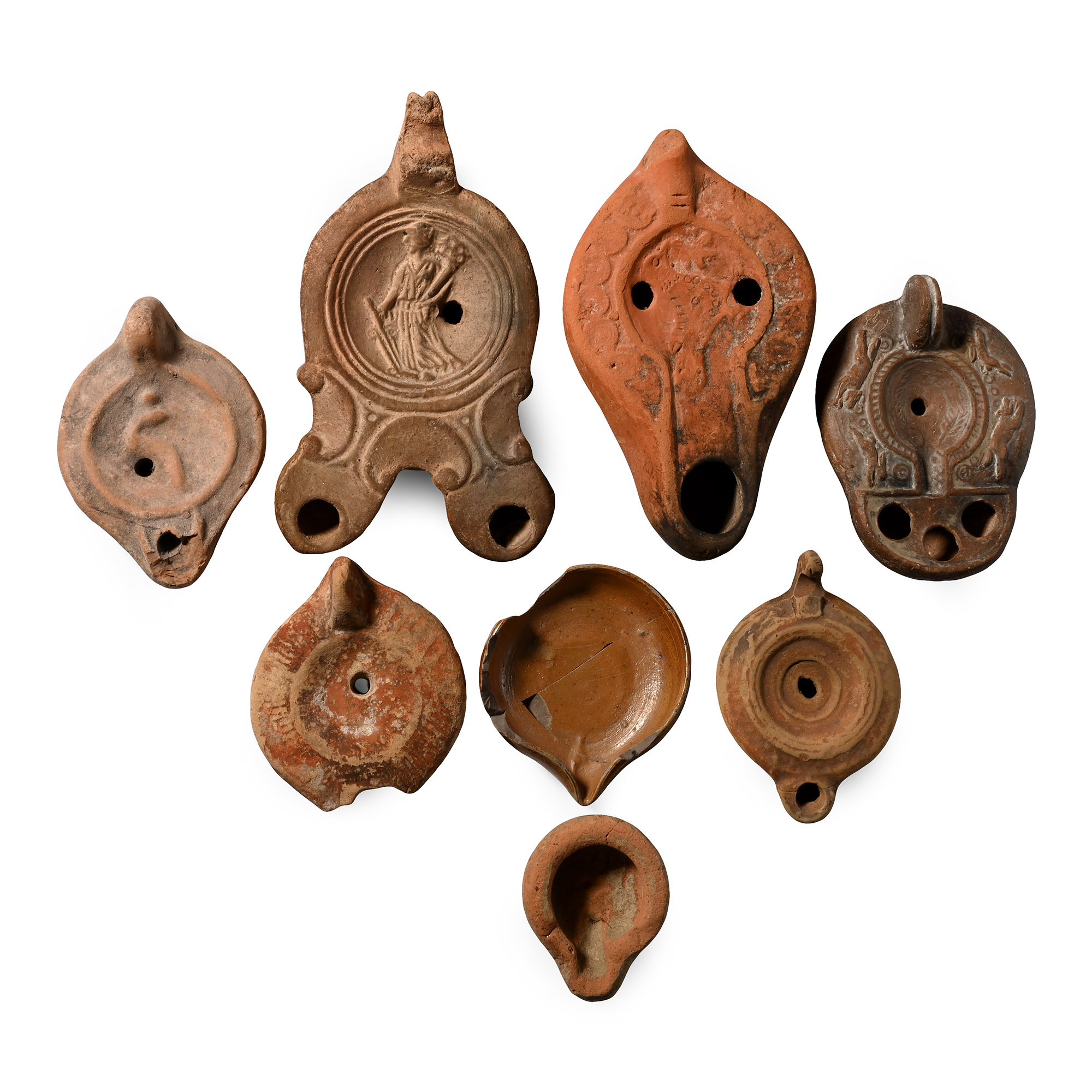 Roman Terracotta Oil Lamp Collection